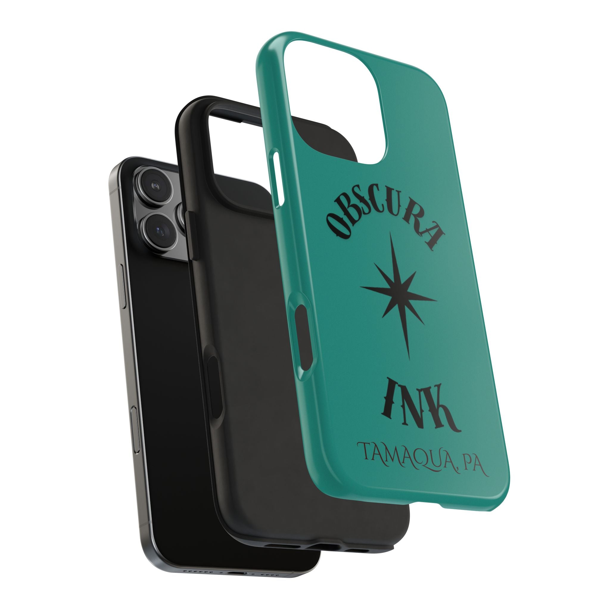 Tough Phone Case — Obscura Ink Compass Design (Tamaqua, PA)