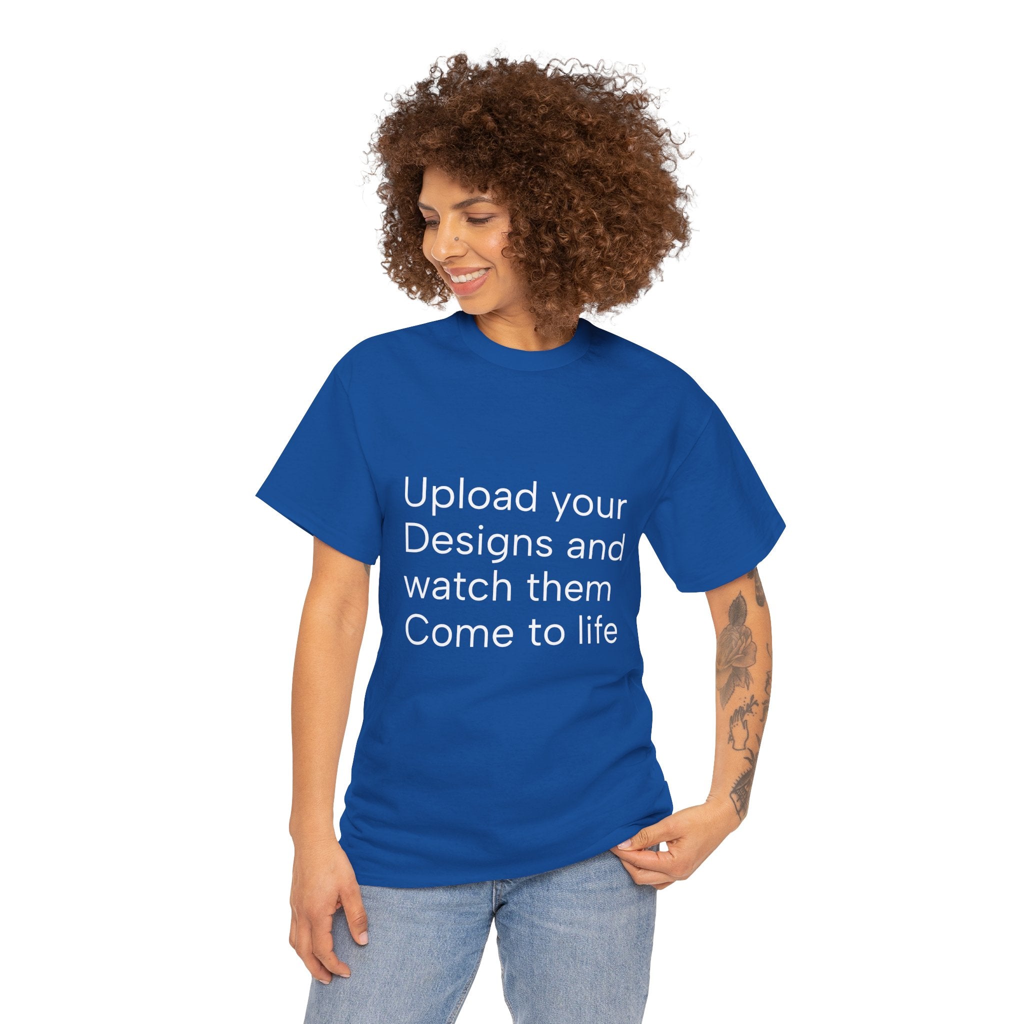 Customizable T‑Shirt – "Upload Your Designs and Watch Them Come to Life"