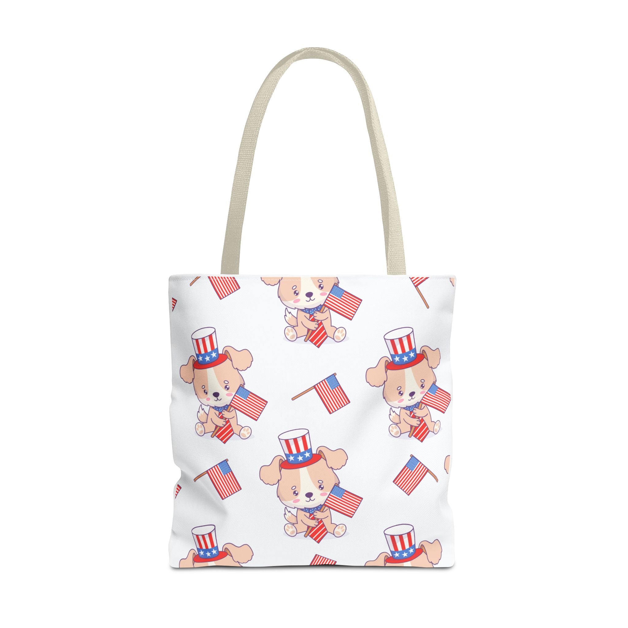 Patriotic Tote Bag - American Flag Eagle Design | Proud Made in America Tote