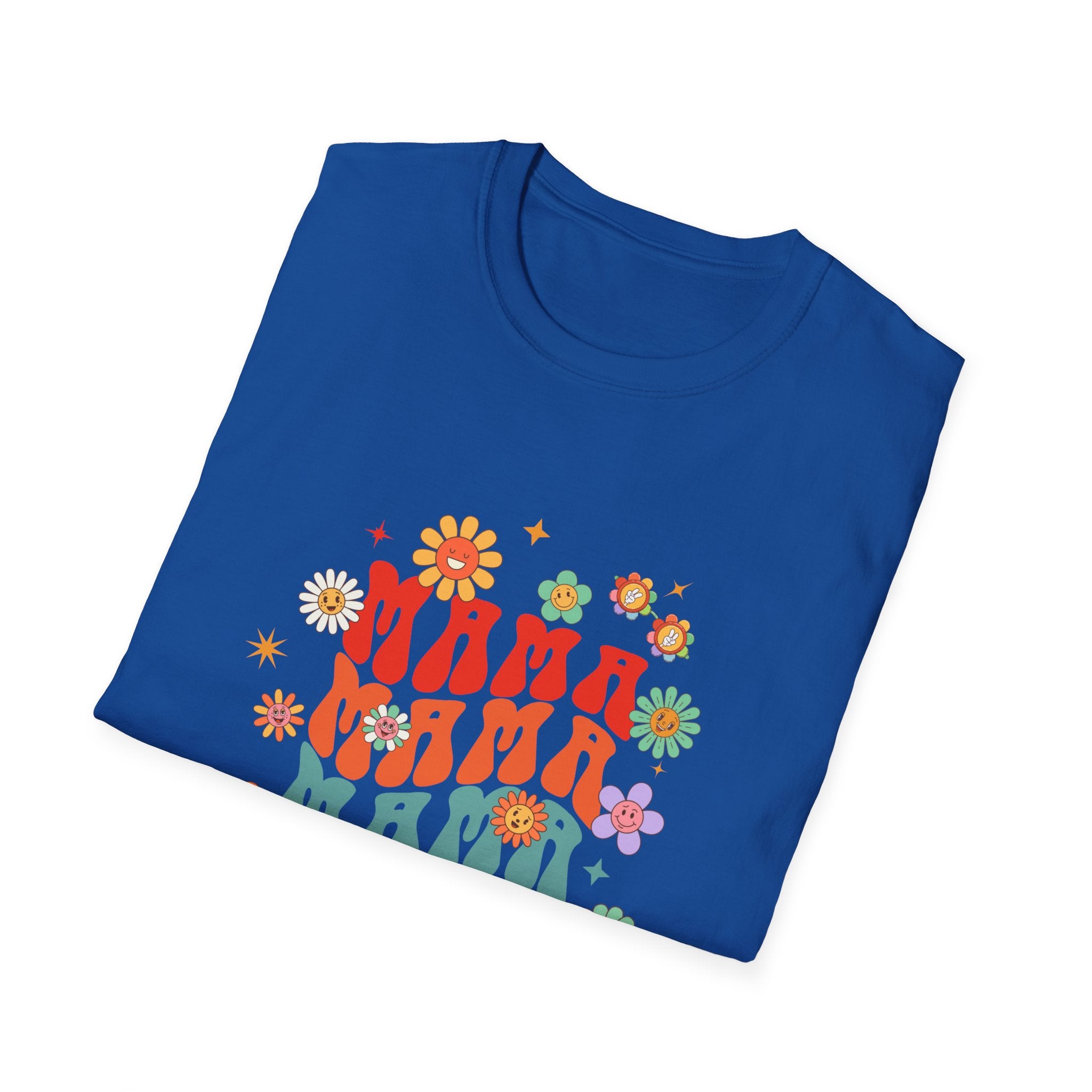 Mama Retro Floral Tee — Vintage 70s-Inspired Mother's Day T-Shirt