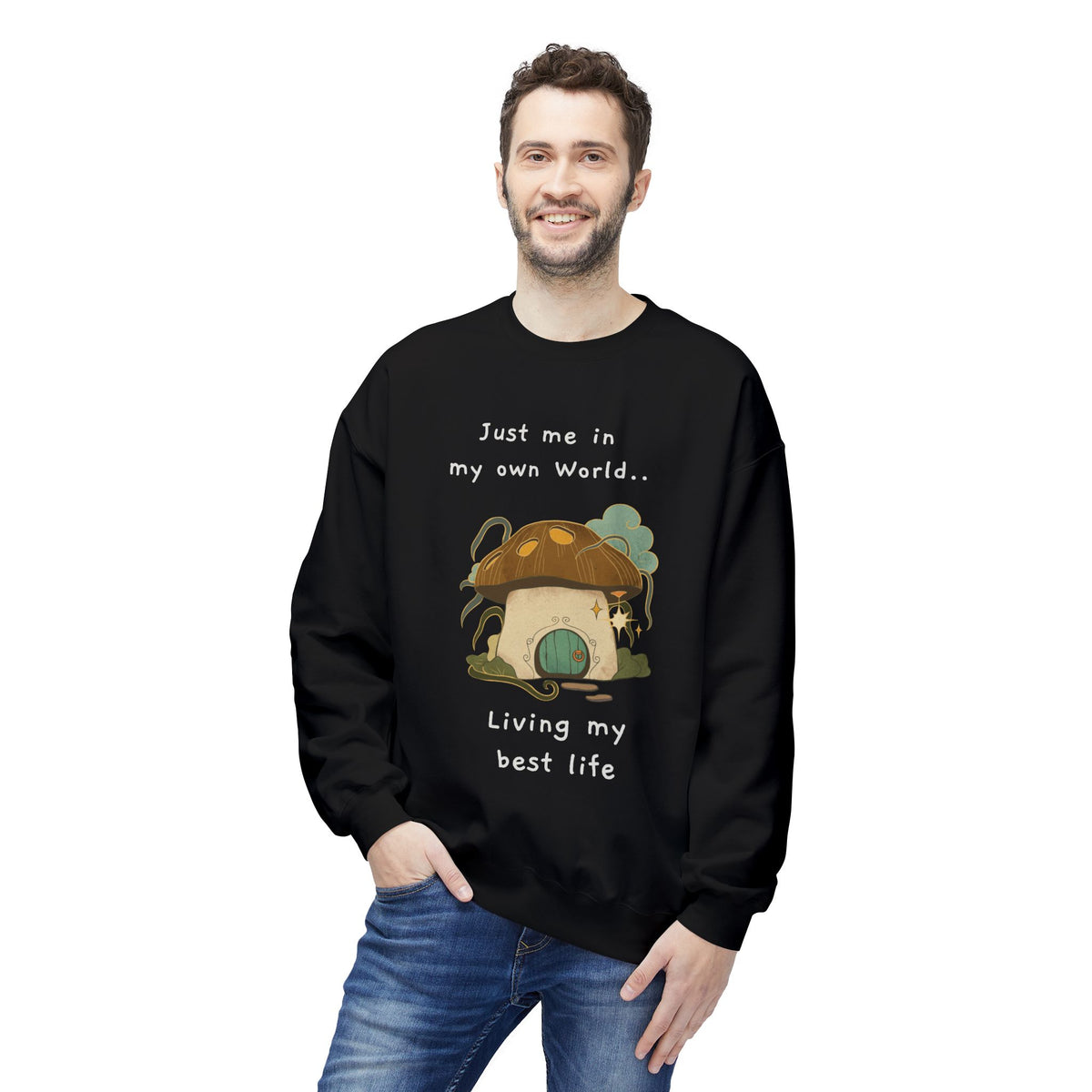 Cozy Mushroom House Sweatshirt — Crewneck