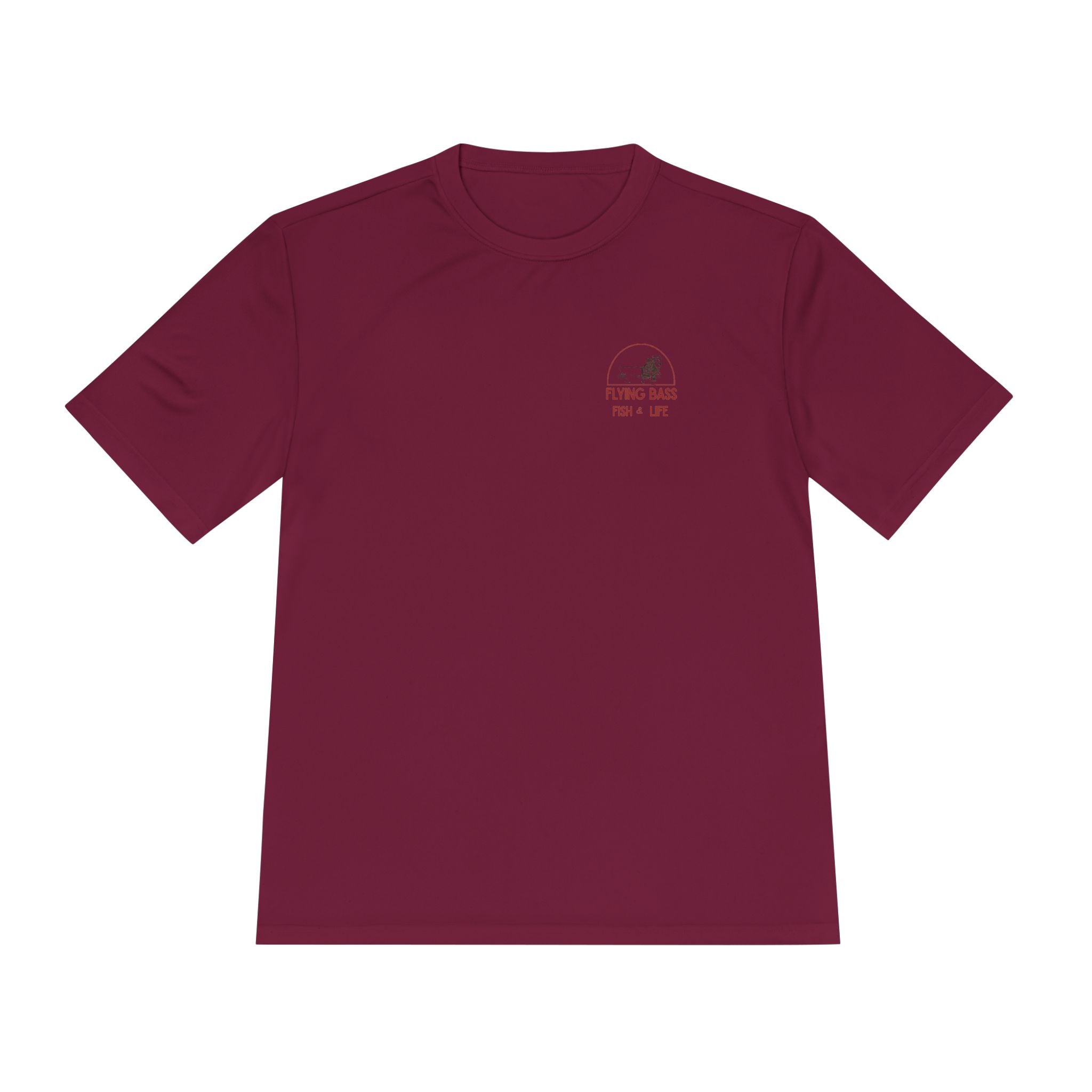 Fishing Tee — "Flying Bass" Fish & Life Moisture‑Wicking Shirt