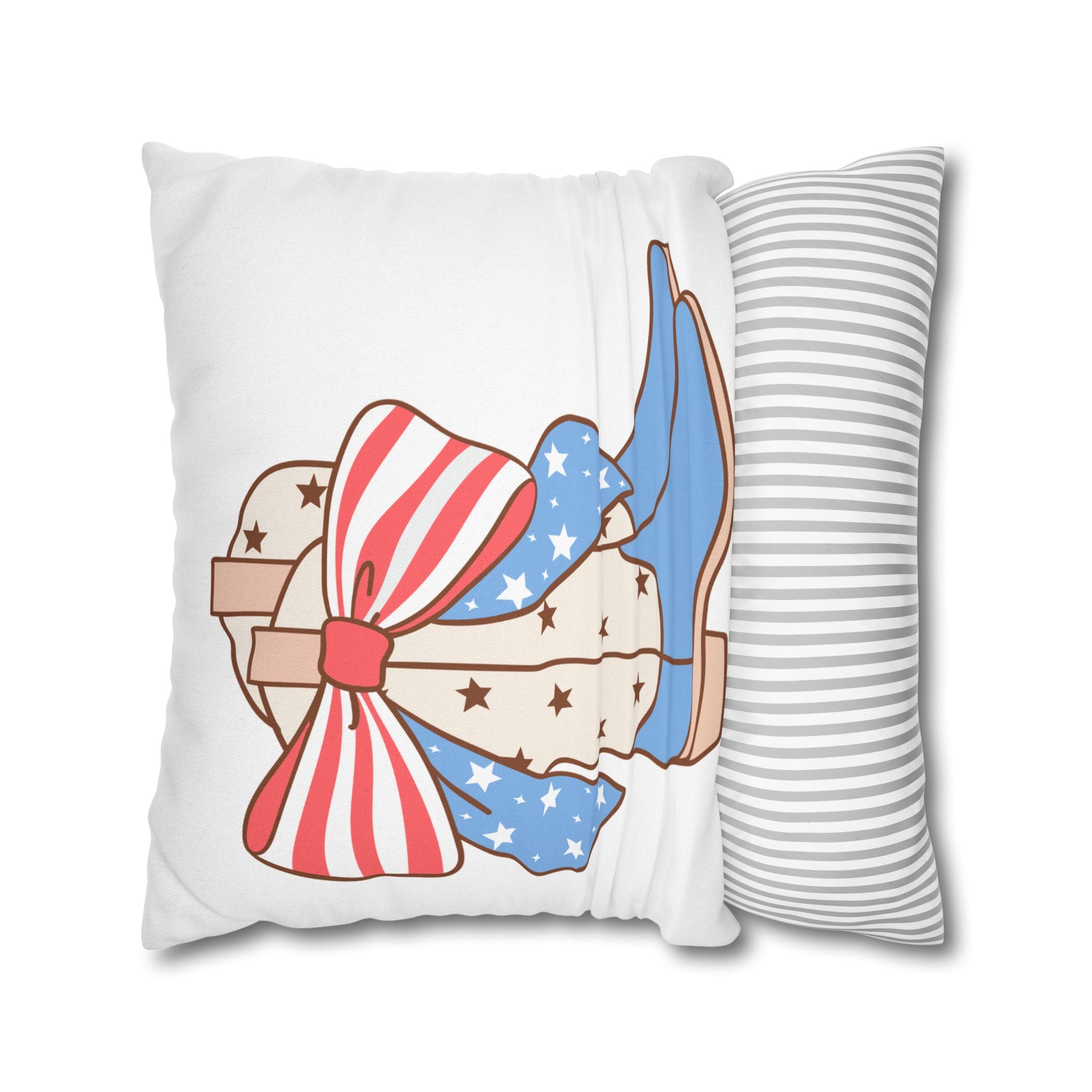 Spun Polyester Square Pillowcase