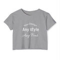 Women's Festival Crop Top — Customizable Graphic Crop Tee