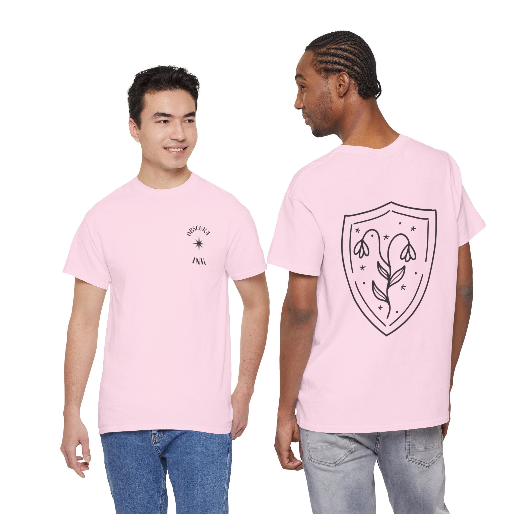 Shield Floral Tee — Obscura Ink Graphic T‑Shirt