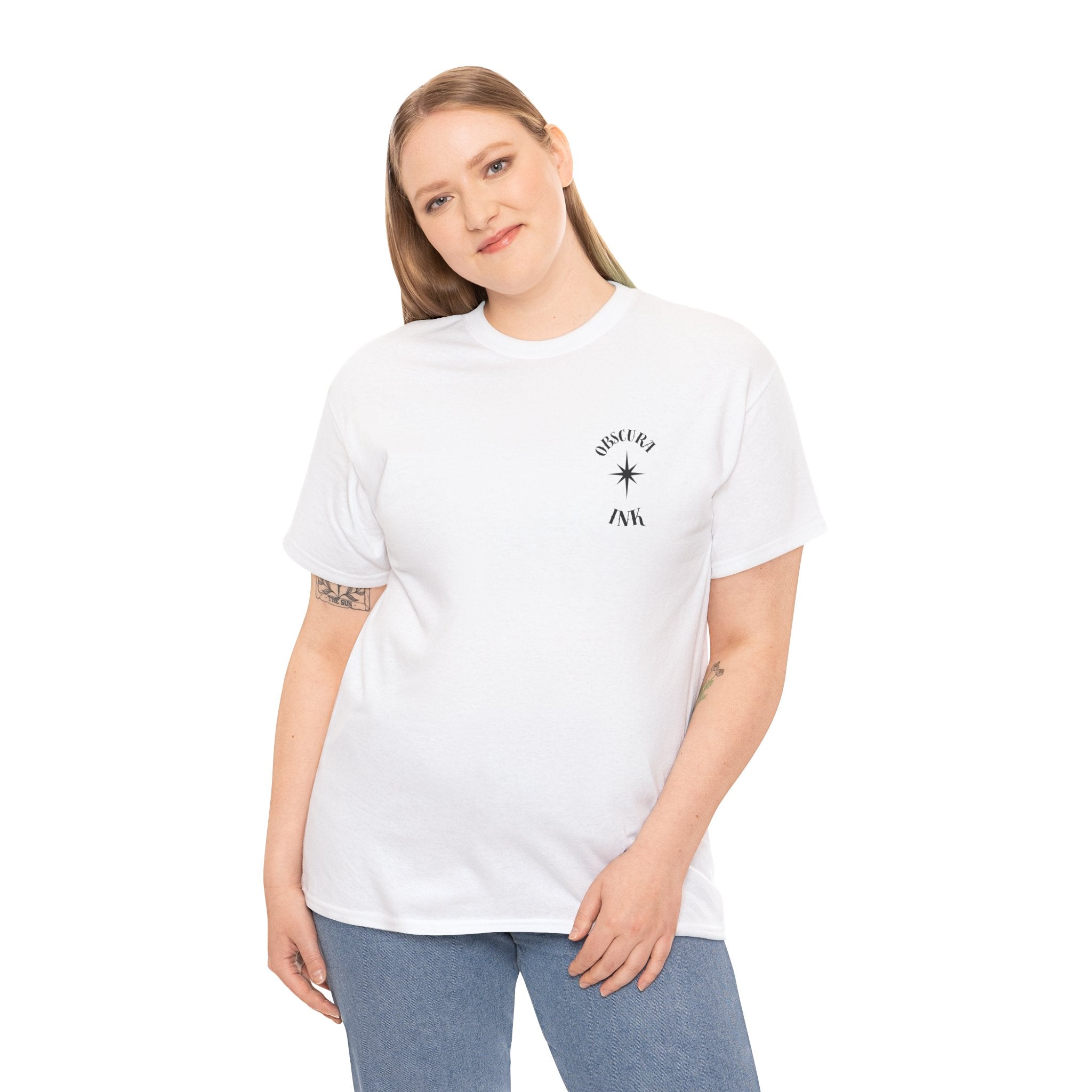 Shield Floral Tee — Obscura Ink Graphic T‑Shirt