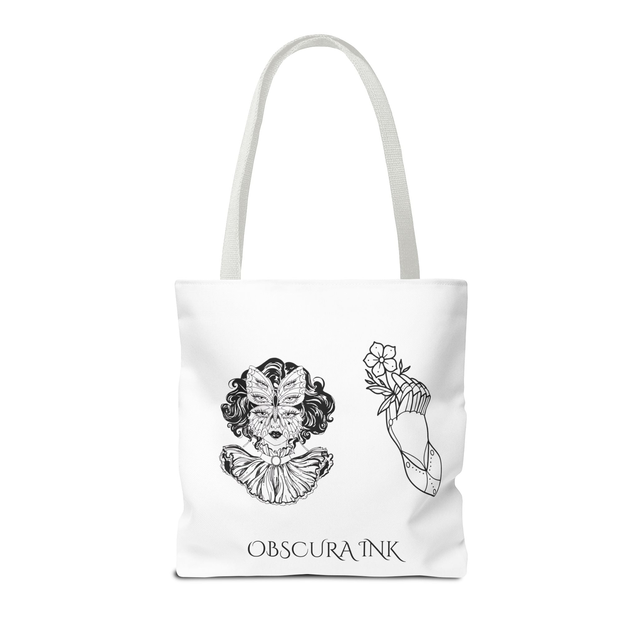 Obscura Ink Compass Tote Bag — Gothic Star Logo Canvas Tote