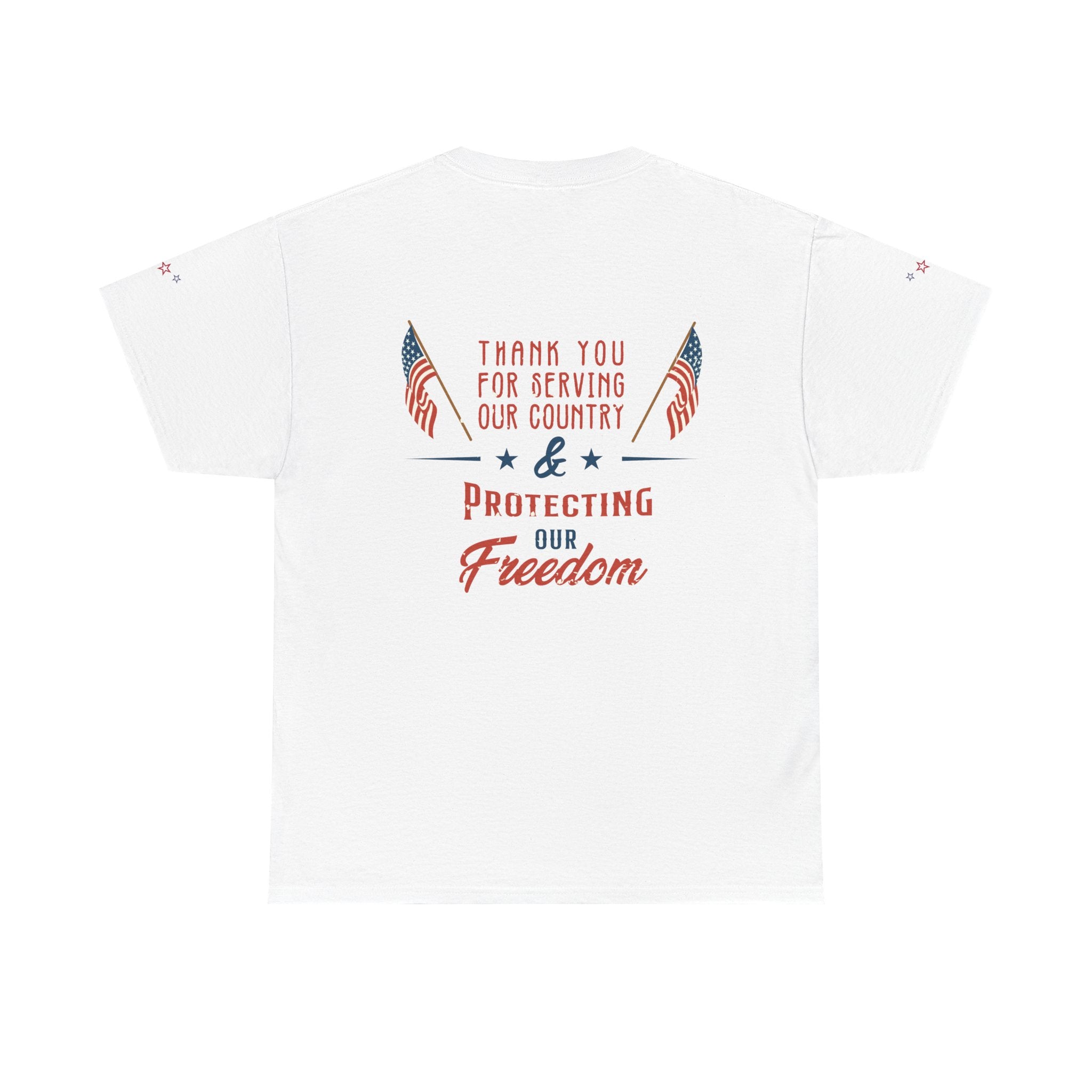 Thank You for Serving Tee — Patriotic American Flag Military Appreciation T-Shirt