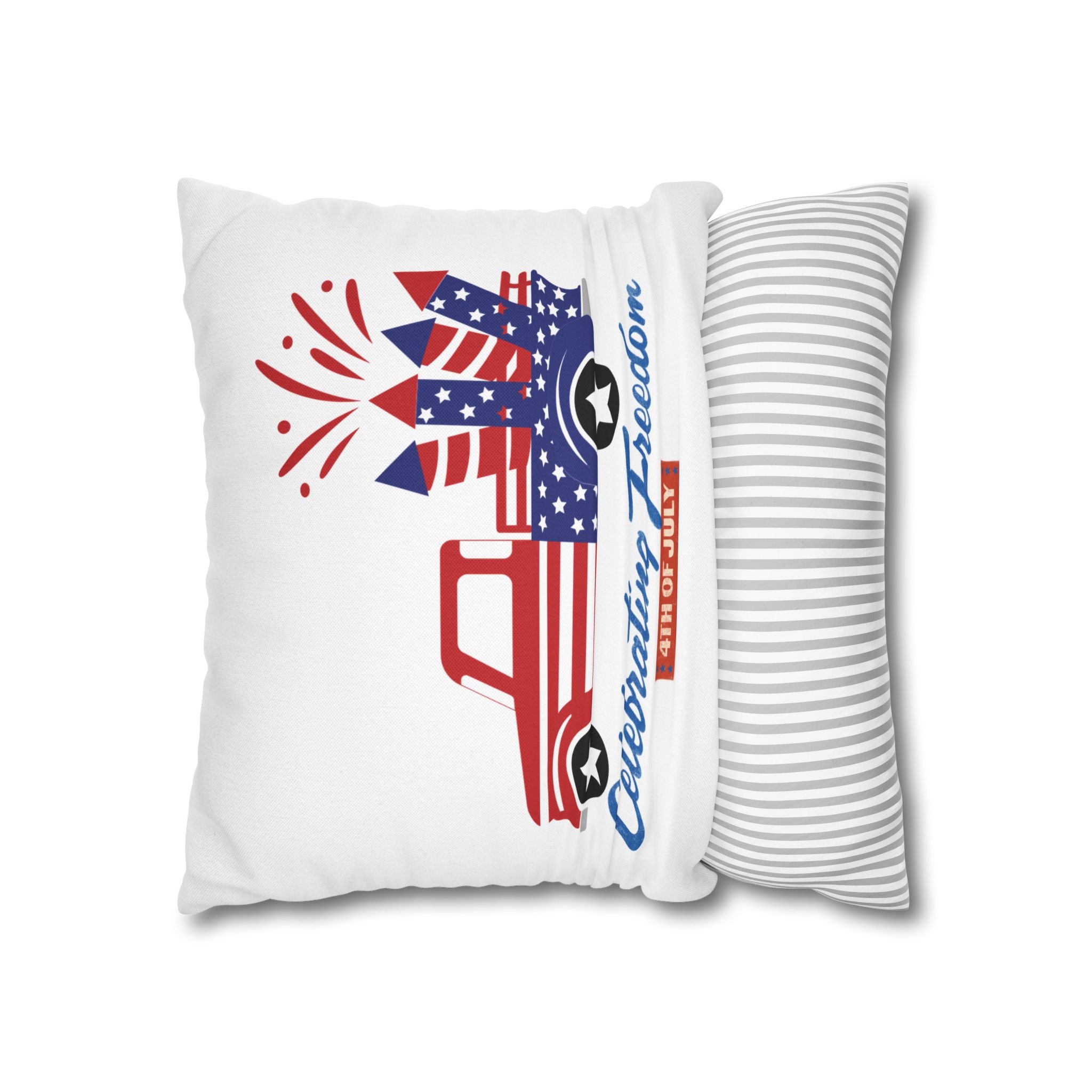 Spun Polyester Square Pillowcase