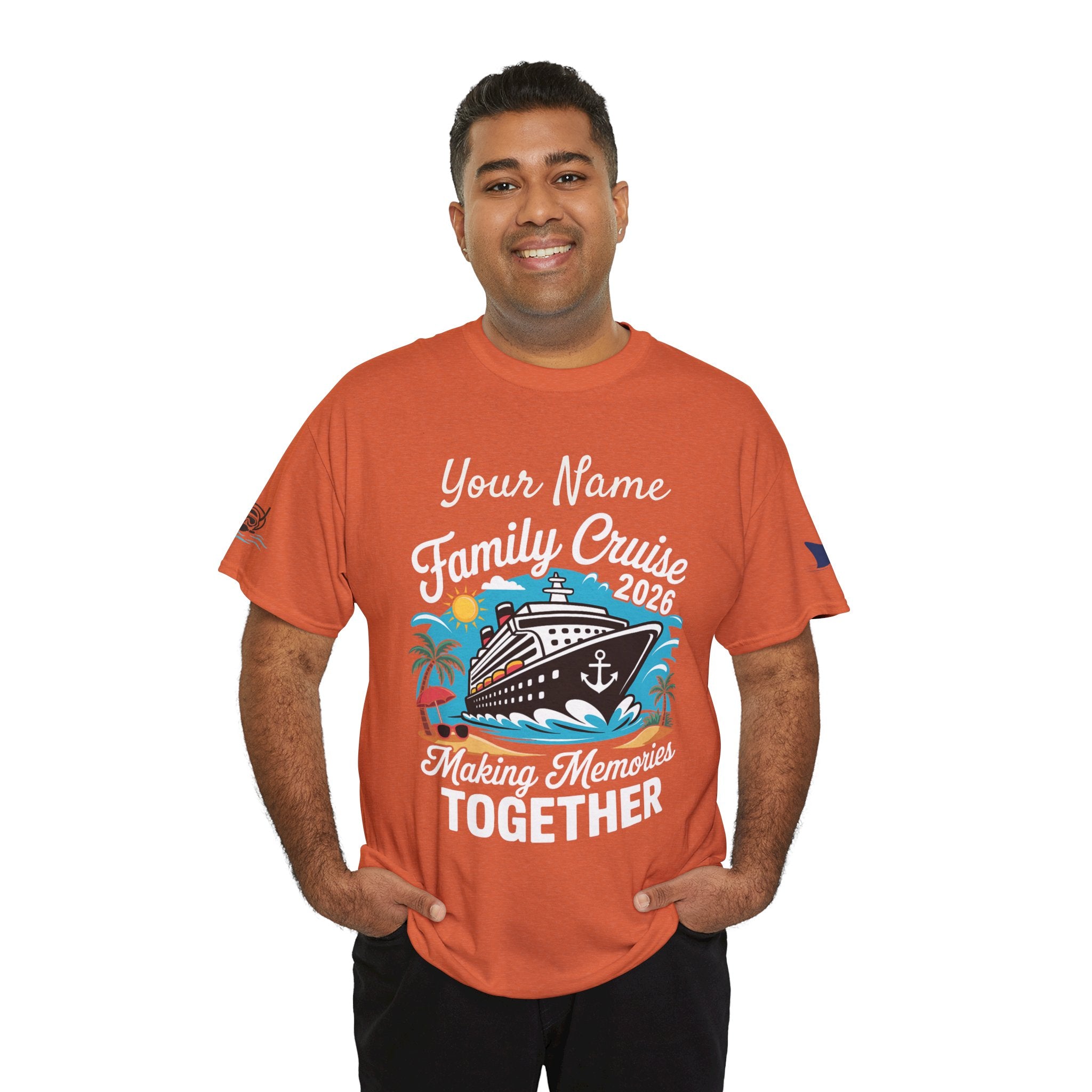 Family Cruise T‑Shirt — Customizable 'Making Memories Together' Cruise Vacation Tee
