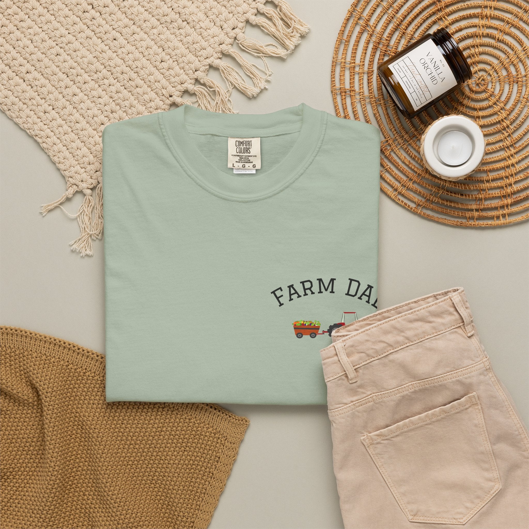 Farmer Dad T-Shirt — Rustic Farm Animals Graphic Tee