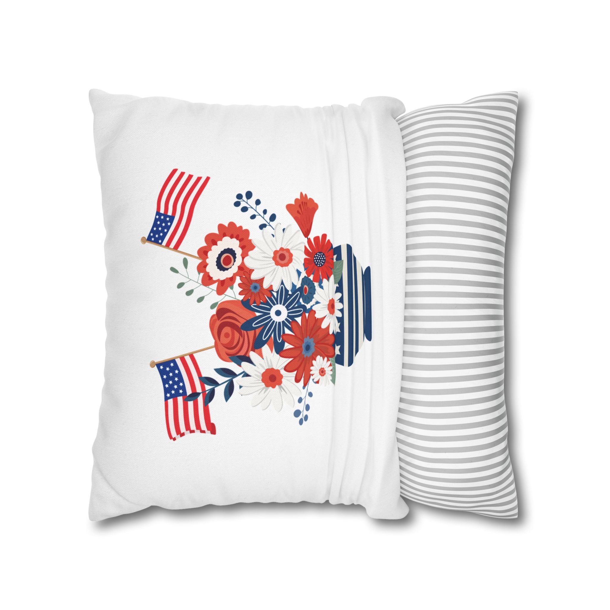 Spun Polyester Square Pillowcase