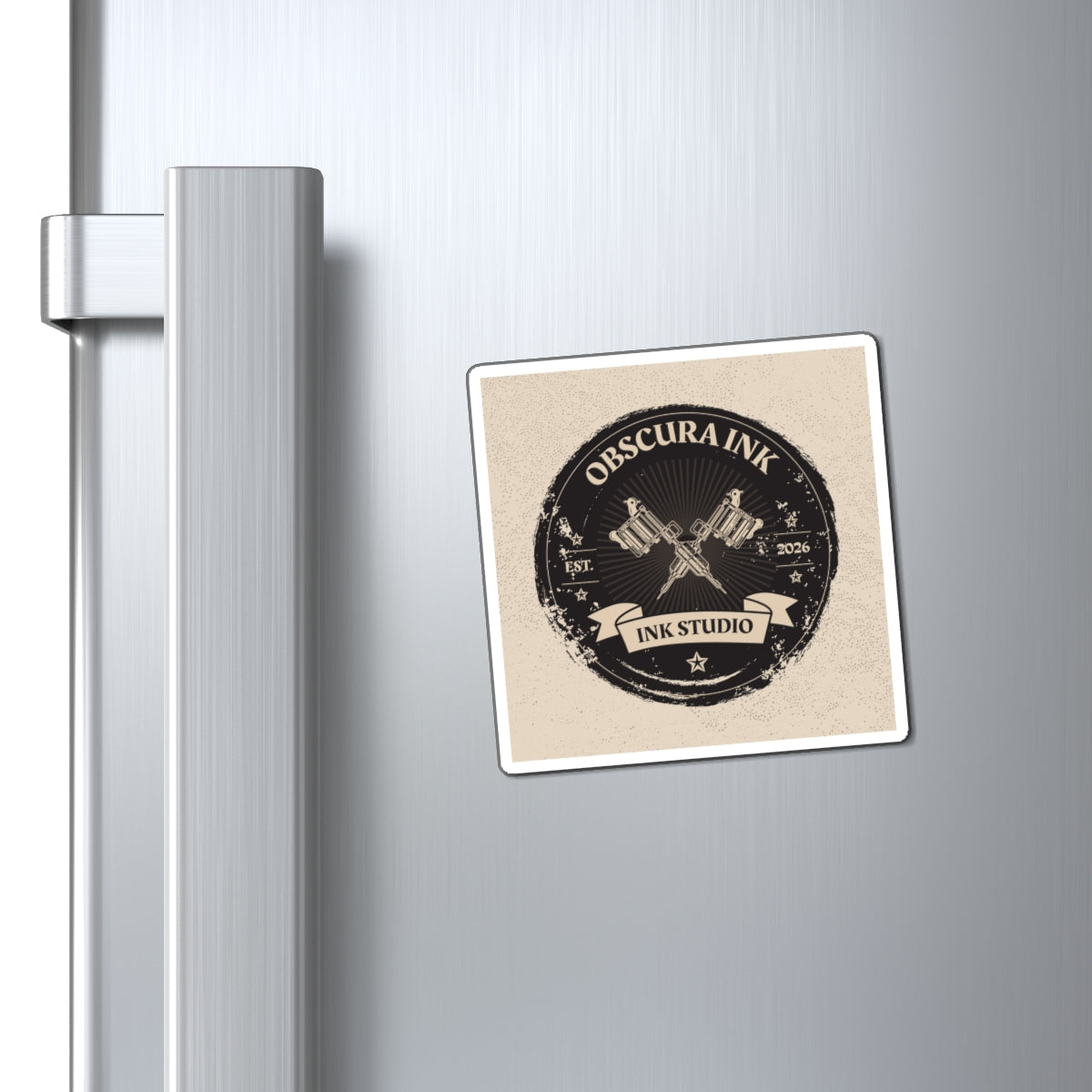 Ink Studio Magnet — Obscura Ink Vintage Tattoo Refrigerator Magnet