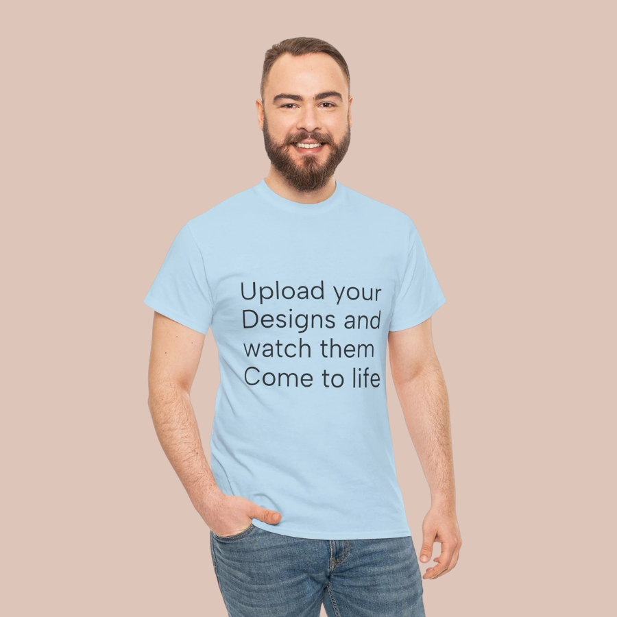 Customizable T‑Shirt – "Upload Your Designs and Watch Them Come to Life"
