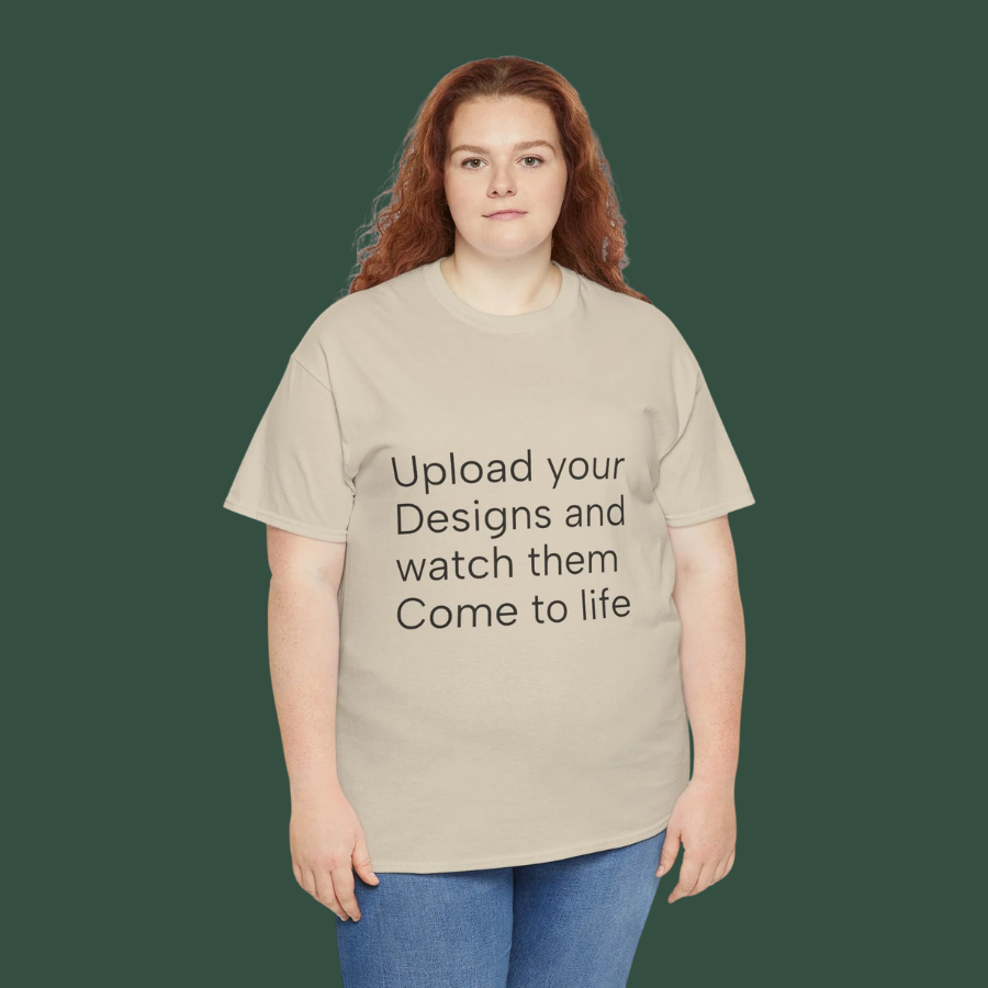Customizable T‑Shirt – "Upload Your Designs and Watch Them Come to Life"