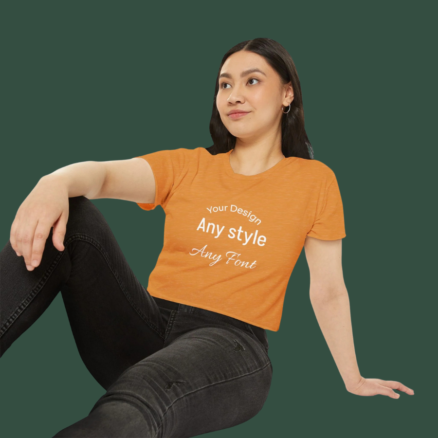 Women's Festival Crop Top — Customizable Graphic Crop Tee