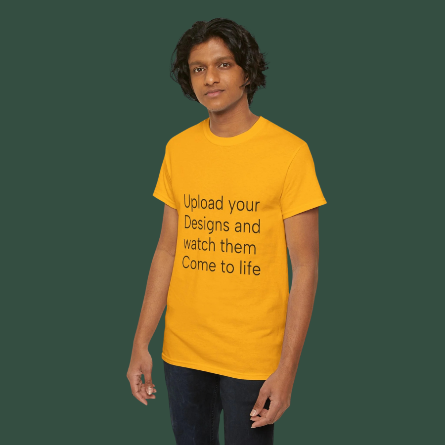 Customizable T‑Shirt – "Upload Your Designs and Watch Them Come to Life"