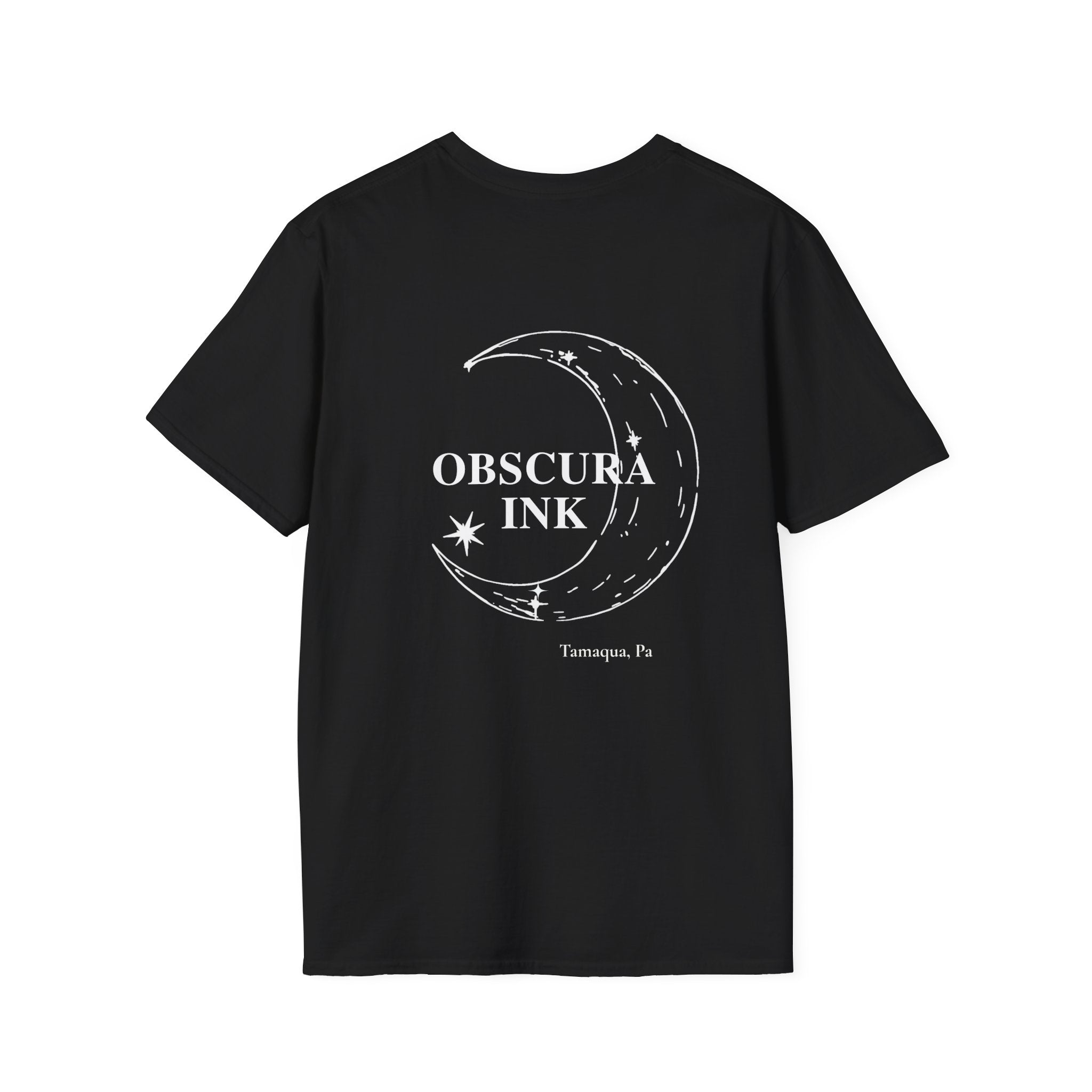 Moon logo ~ Obscura Ink Signature Tee ~ Back