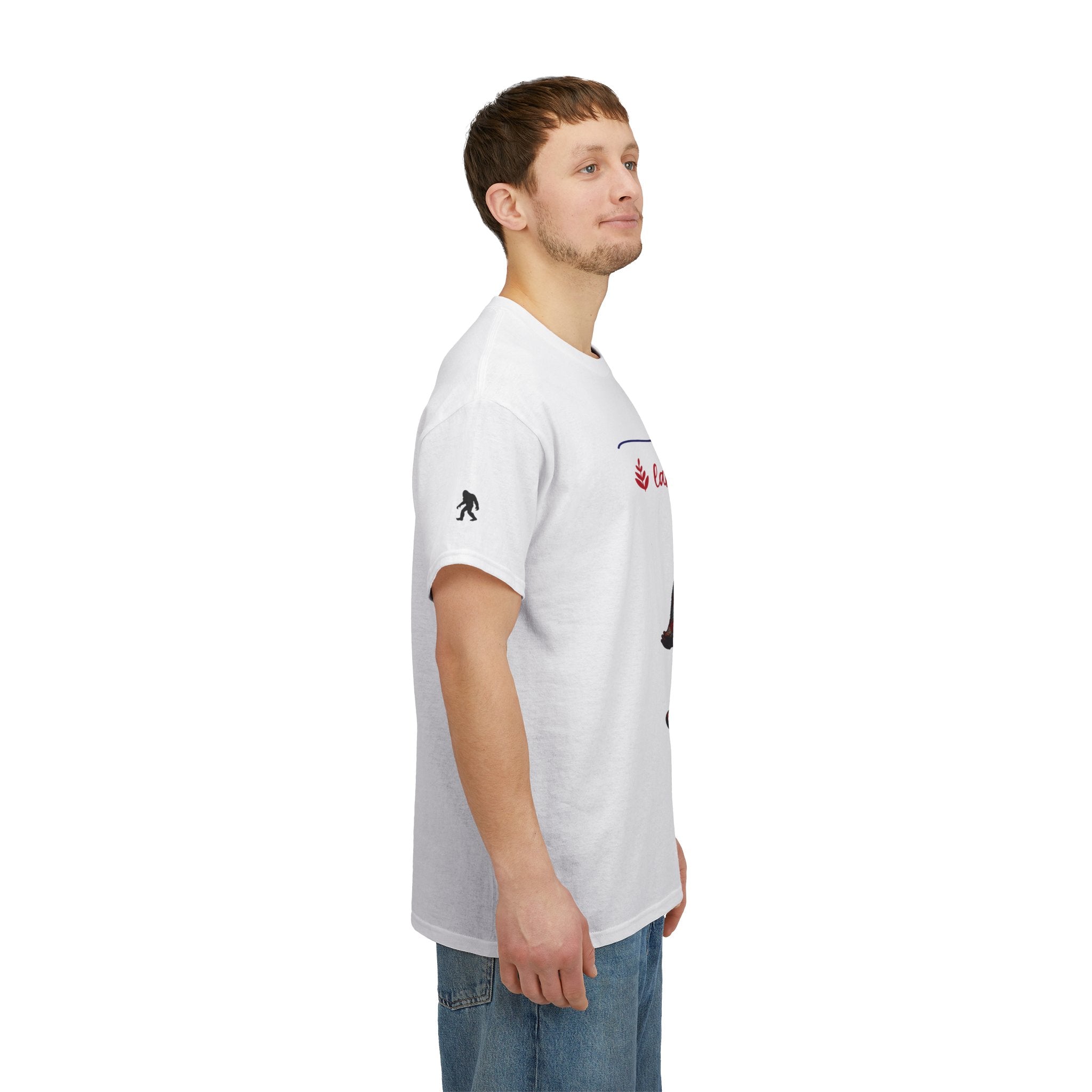 America “Land That We Love” Patriotic T‑Shirt — Flag Sasquatch Graphic Tee