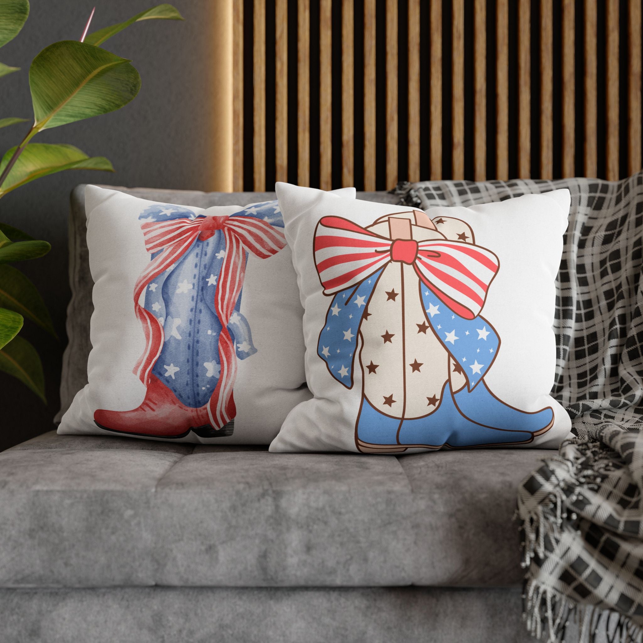 Spun Polyester Square Pillowcase
