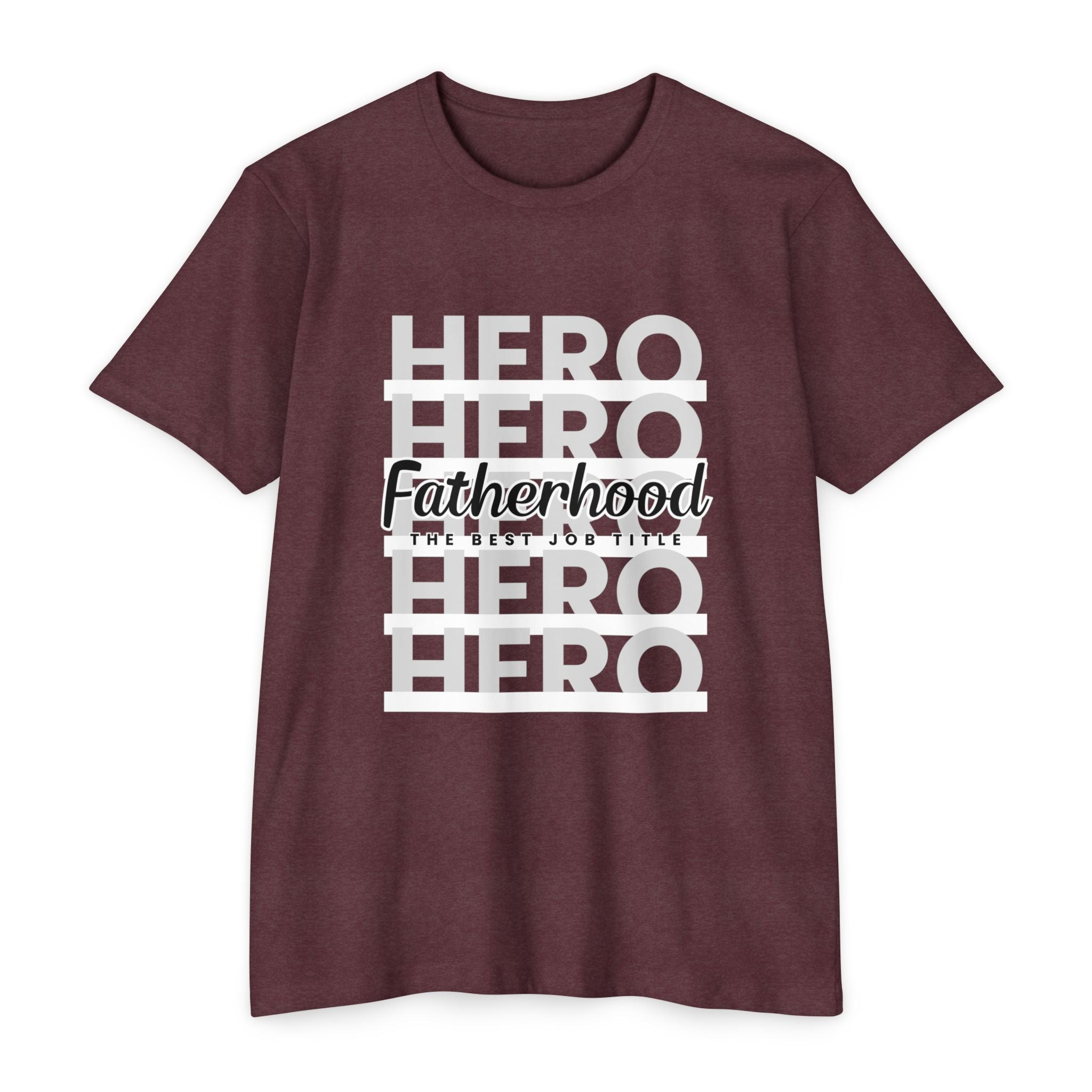 Fatherhood Hero T-Shirt — "Fatherhood: The Ultimate Title" Graphic Tee