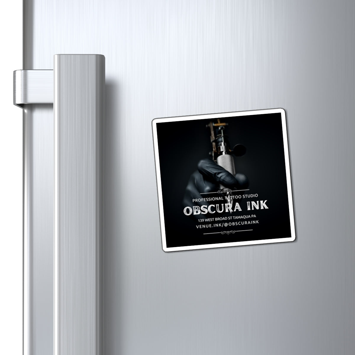 Obscura Ink Promotional Refrigerator Sticker