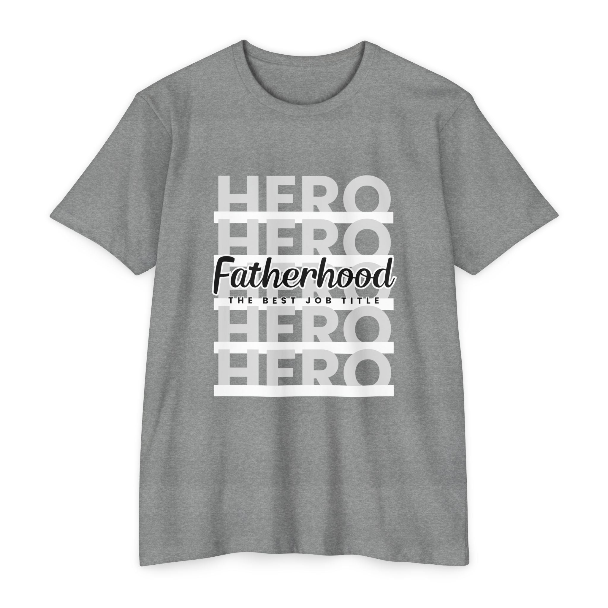 Fatherhood Hero T-Shirt — "Fatherhood: The Ultimate Title" Graphic Tee