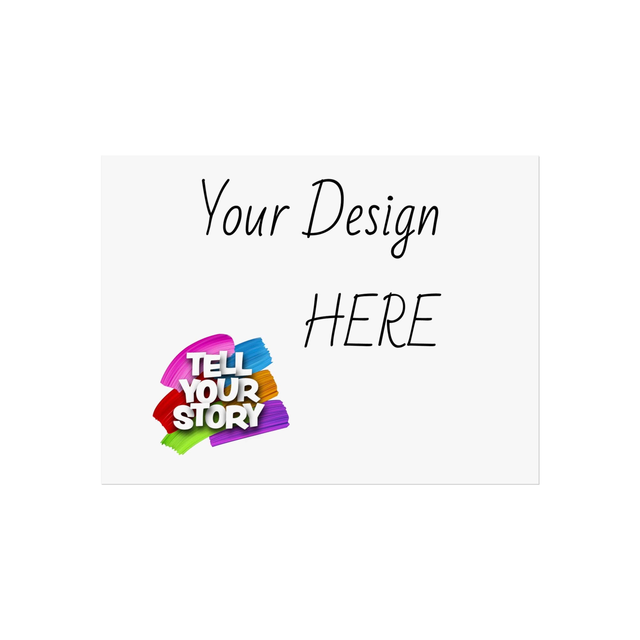 Fine Art Poster — Custom Vertical "Your Design Here" Wall Art (Tell Your Story)