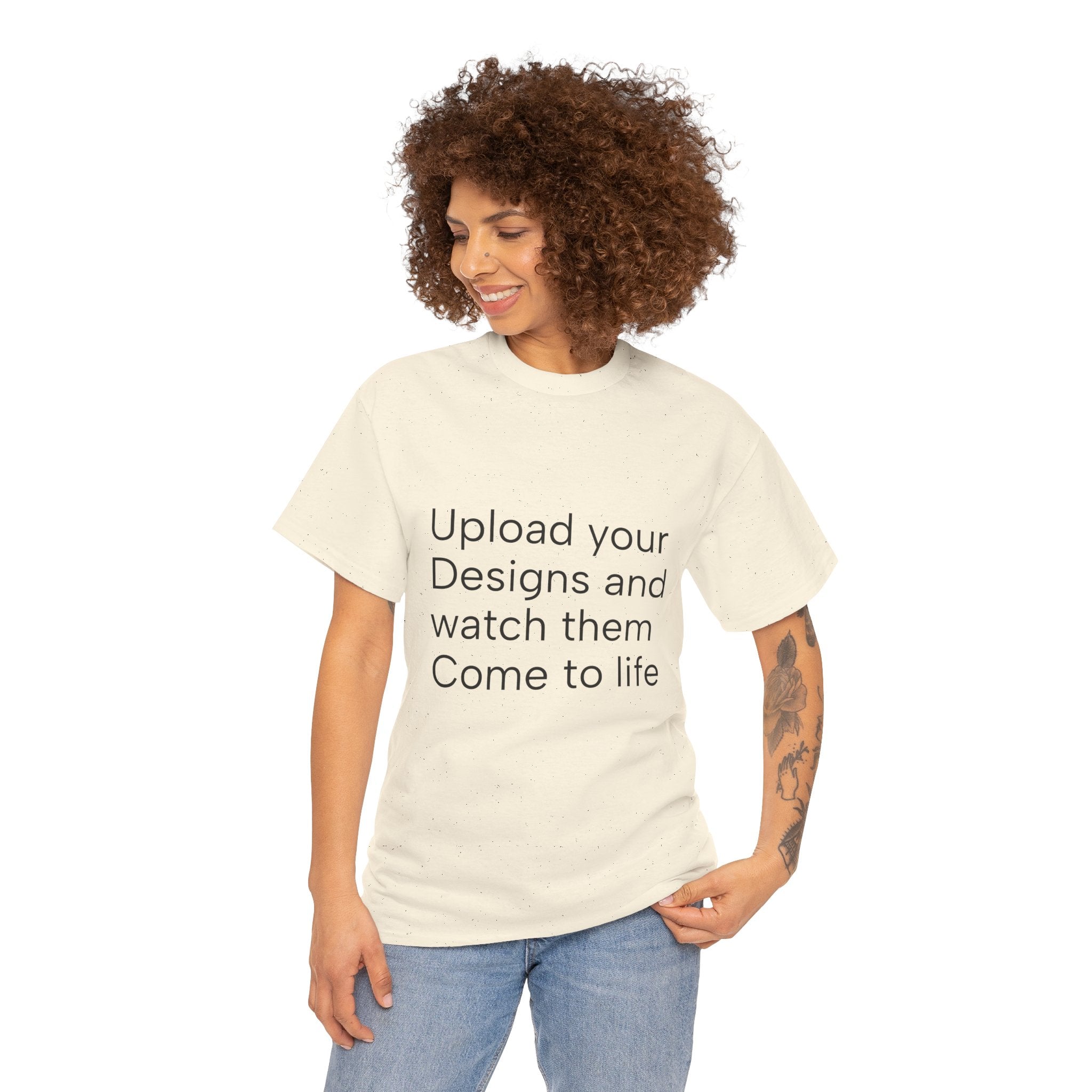 Customizable T‑Shirt – "Upload Your Designs and Watch Them Come to Life"