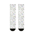 Floral Watercolor Crew Socks – Delicate Wildflower Design