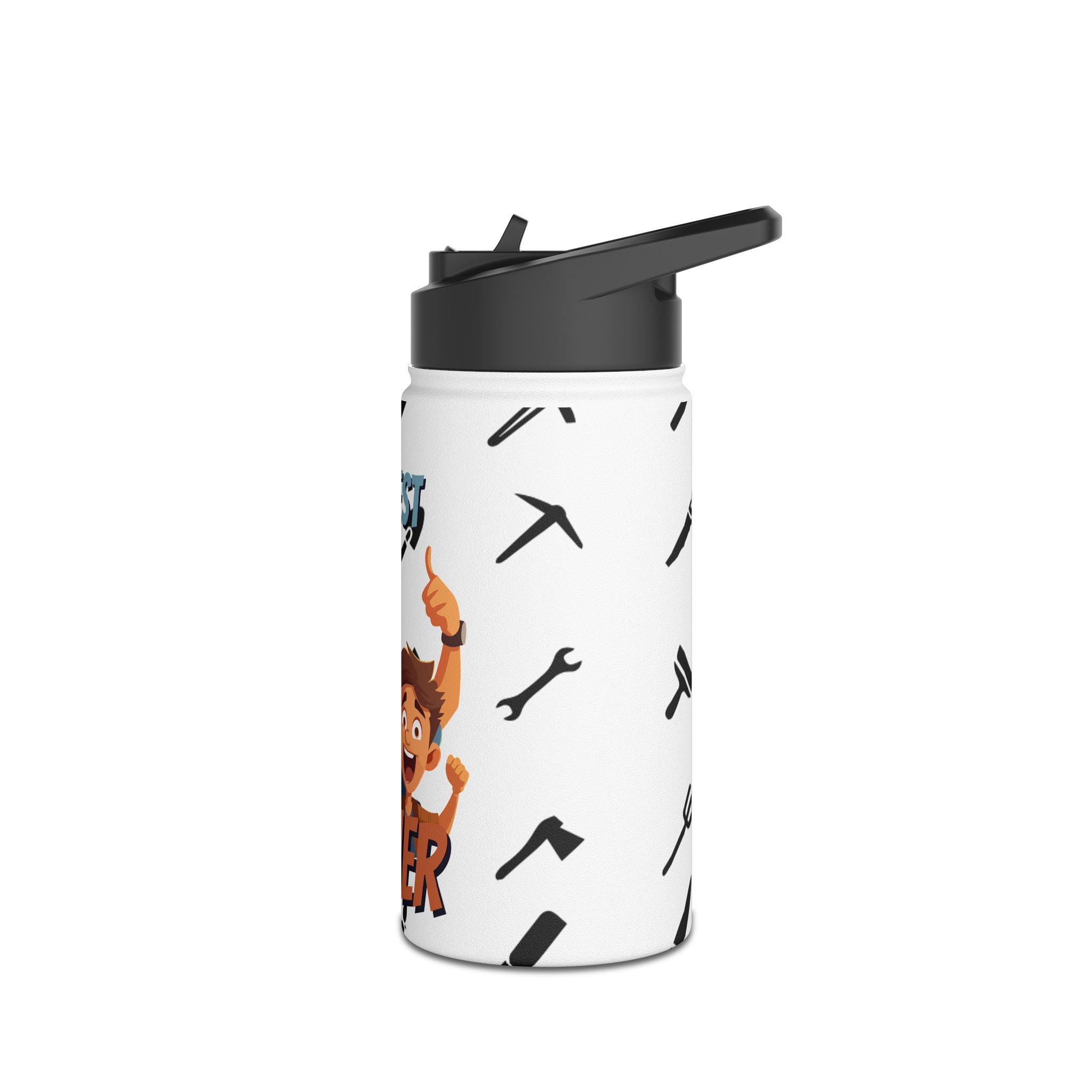 The Best Father Stainless Steel Water Bottle — Dad Gift for Father’s Day