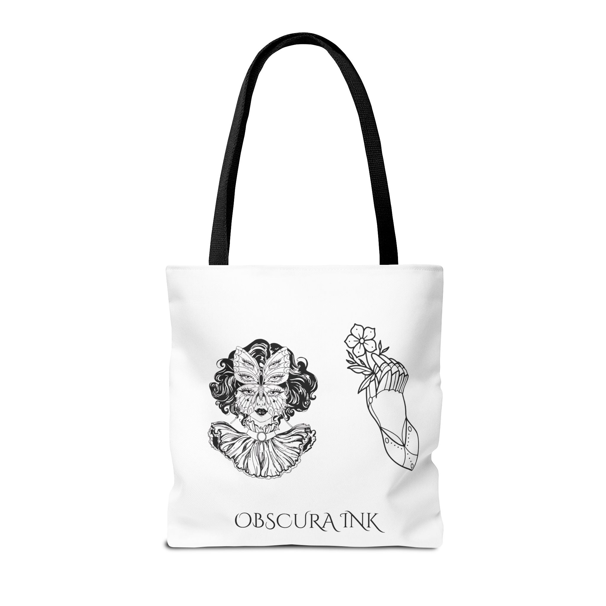 Obscura Ink Compass Tote Bag — Gothic Star Logo Canvas Tote