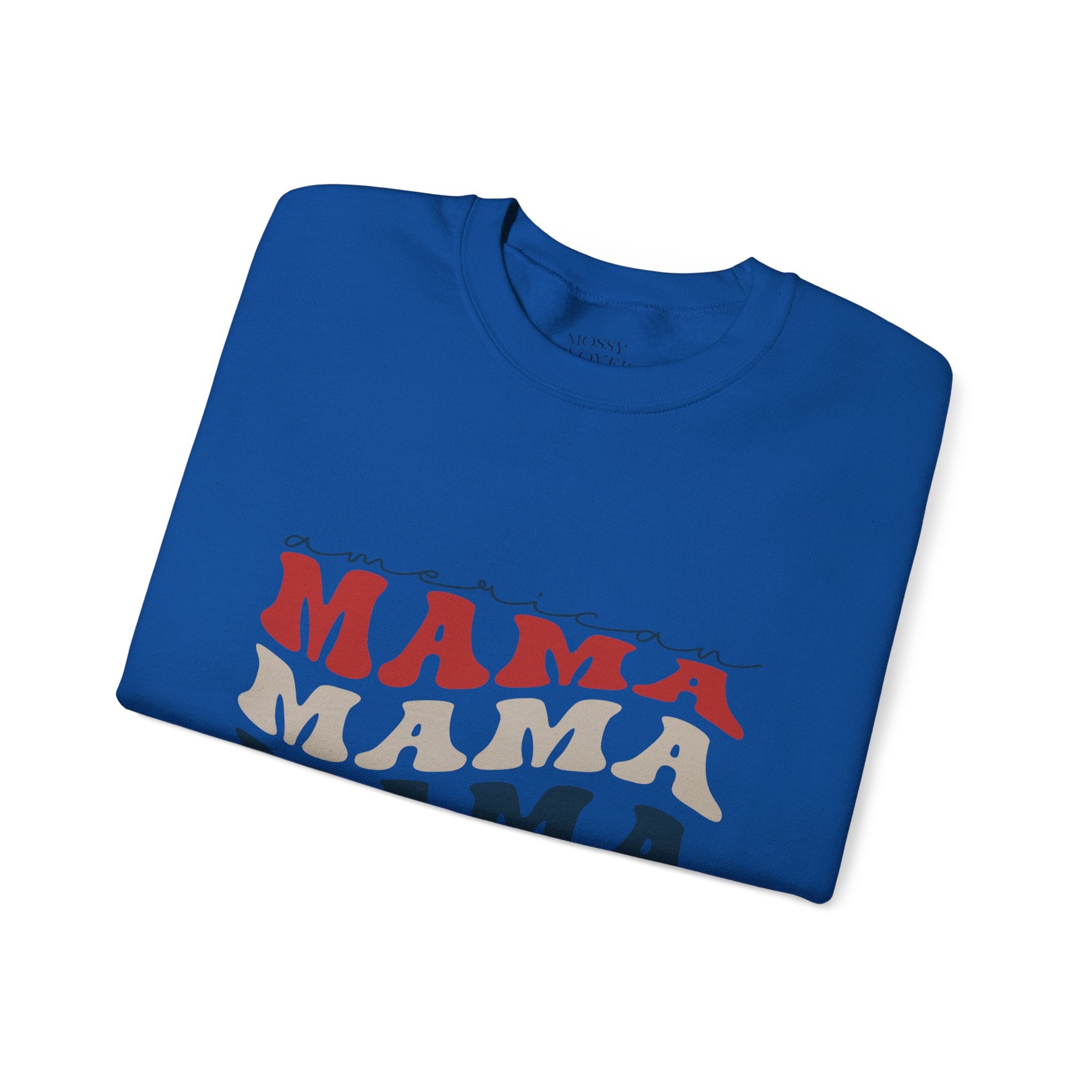 Mama Crewneck Sweatshirt — Vintage American Mama Graphic Pullover