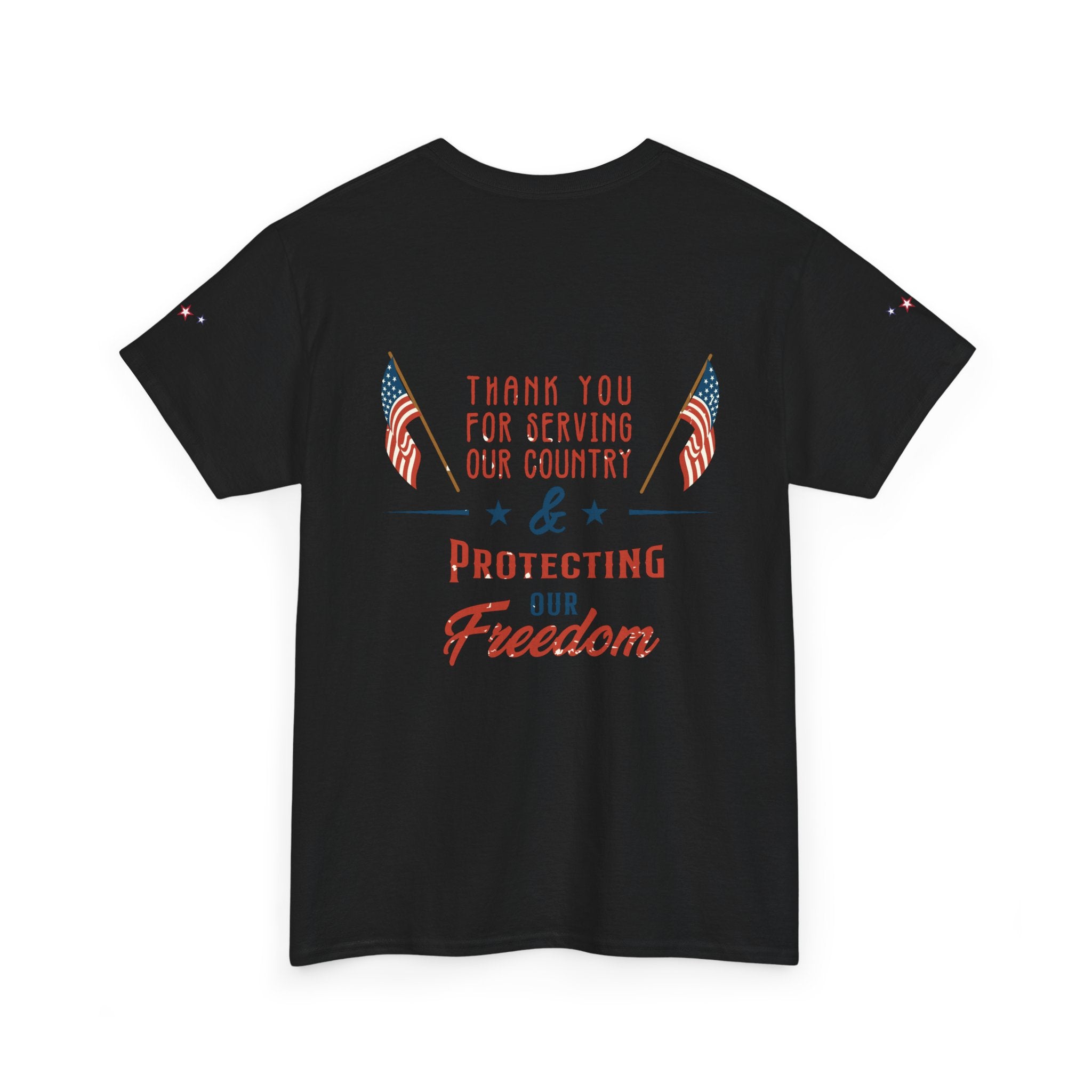 Thank You for Serving Tee — Patriotic American Flag Military Appreciation T-Shirt
