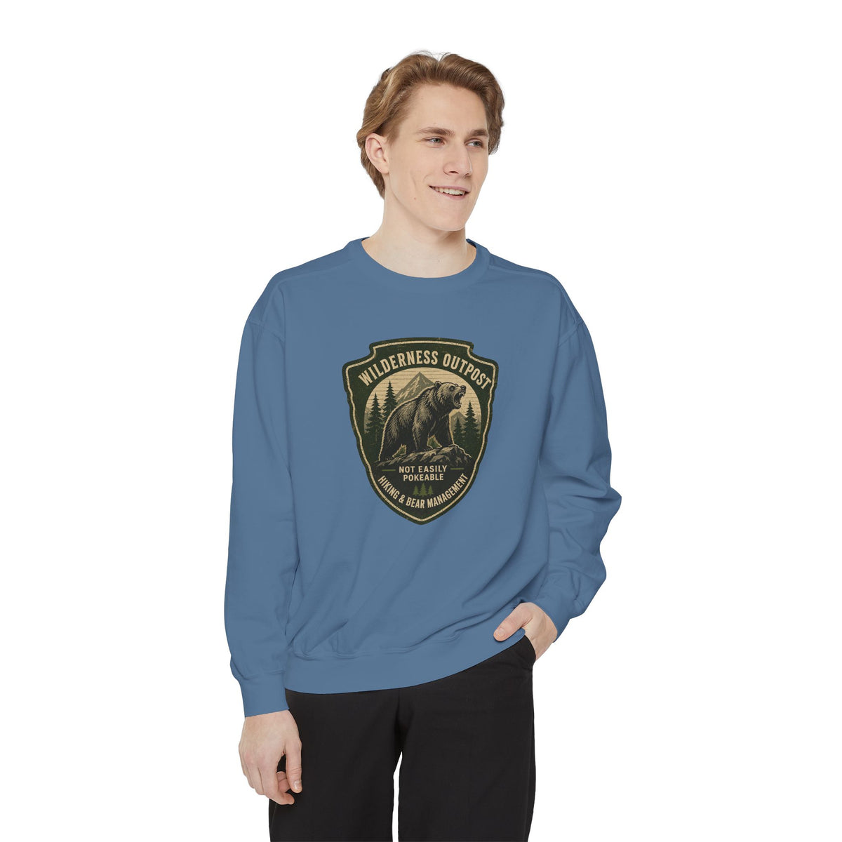Wilderness Outfitters Bear Patch Sweatshirt — Outdoor Camping Crewneck