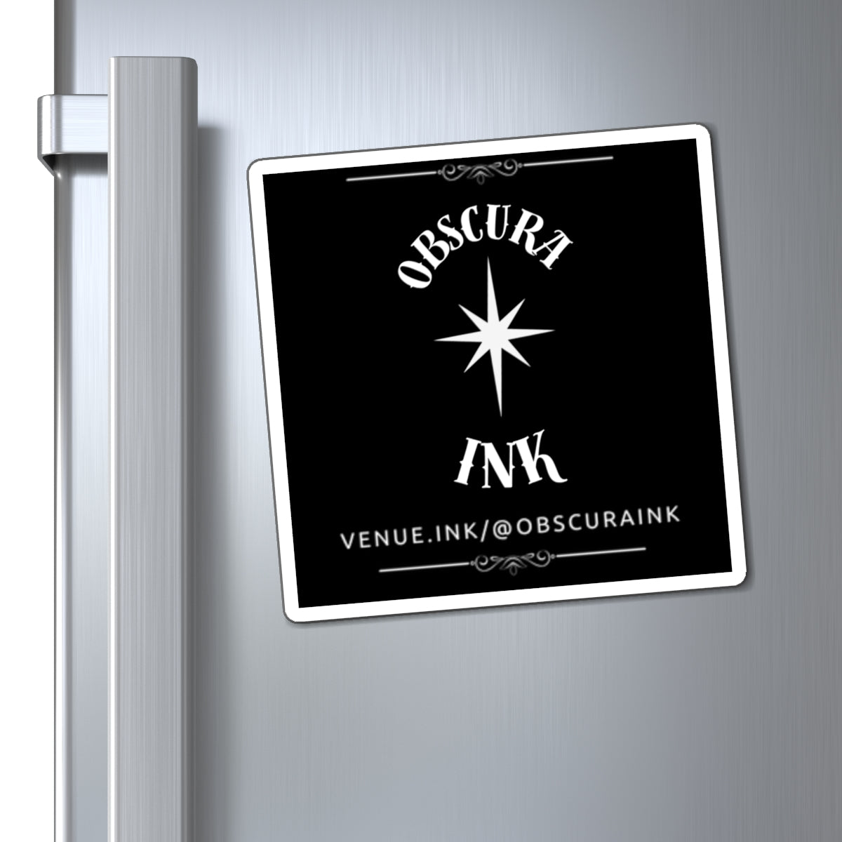 Obscura Ink Promotional Refrigerator Sticker
