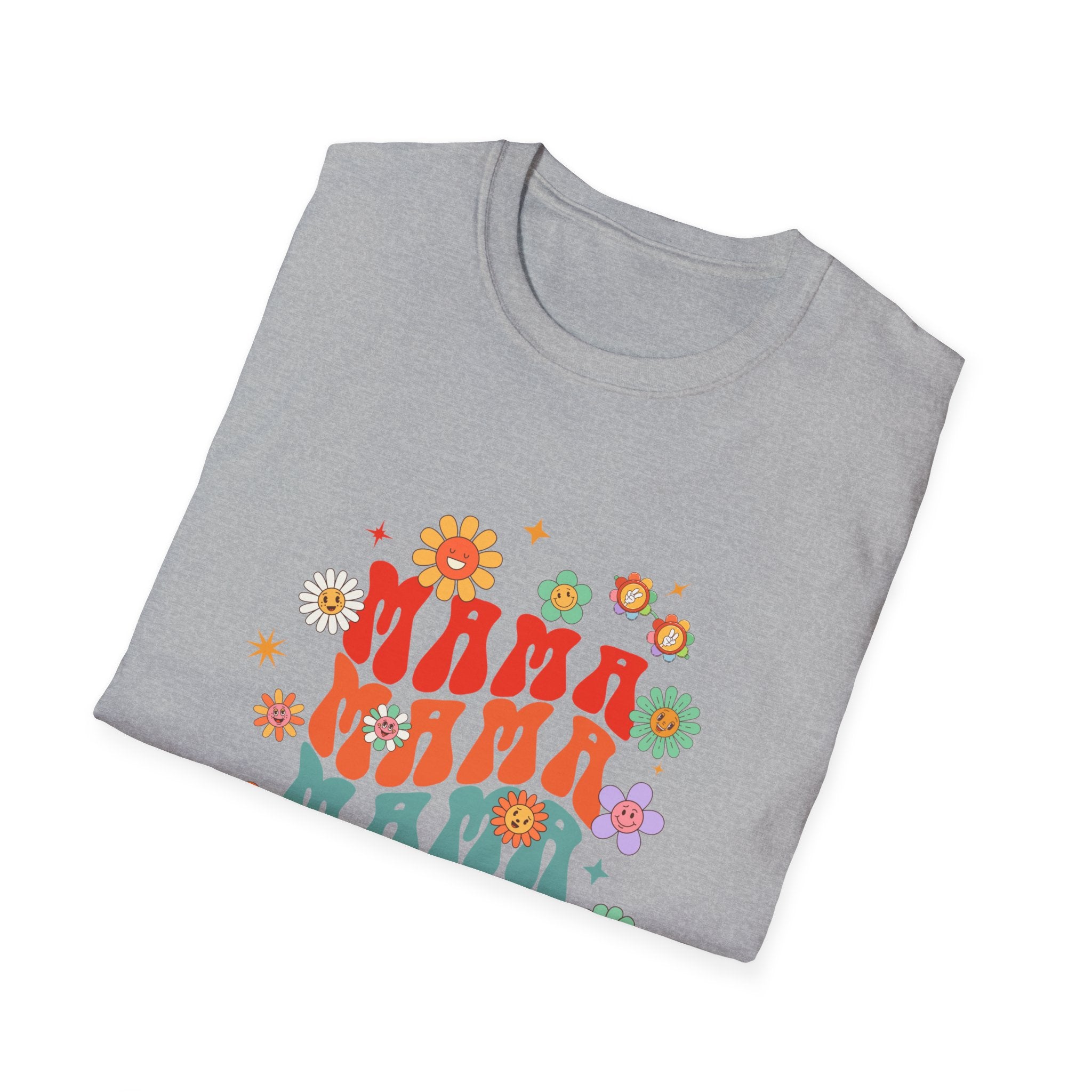 Mama Retro Floral Tee — Vintage 70s-Inspired Mother's Day T-Shirt