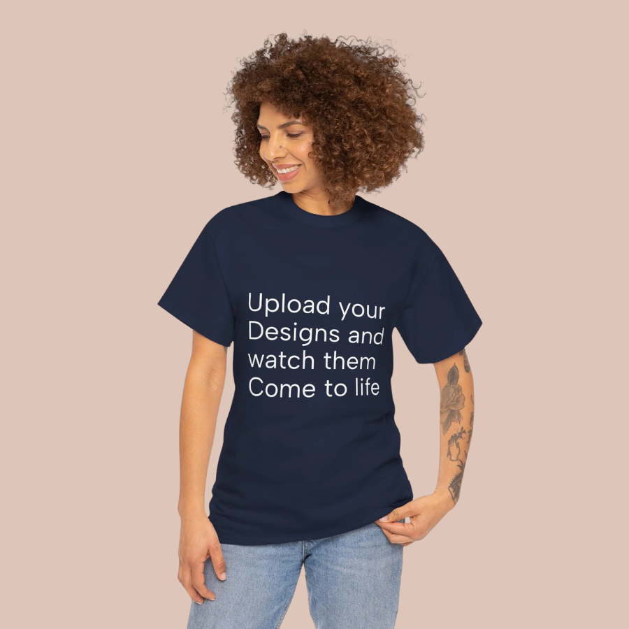 Customizable T‑Shirt – "Upload Your Designs and Watch Them Come to Life"