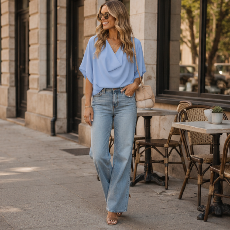 The Celeste Chiffon Blouse For Women