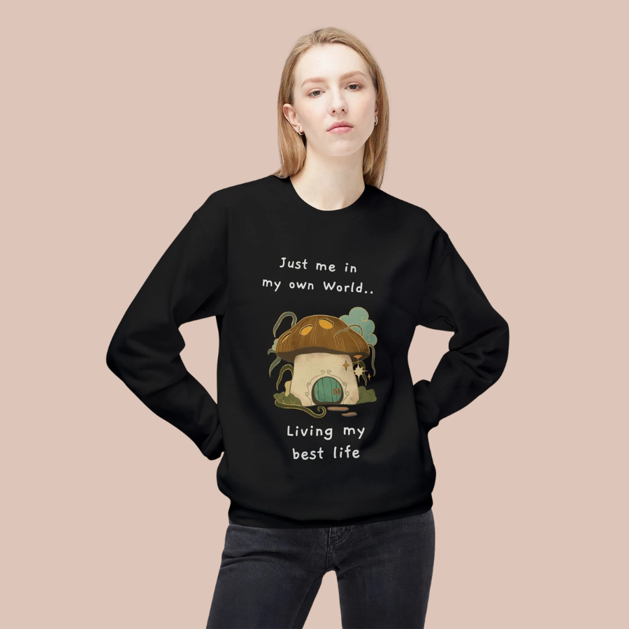 Cozy Mushroom House Sweatshirt — Crewneck
