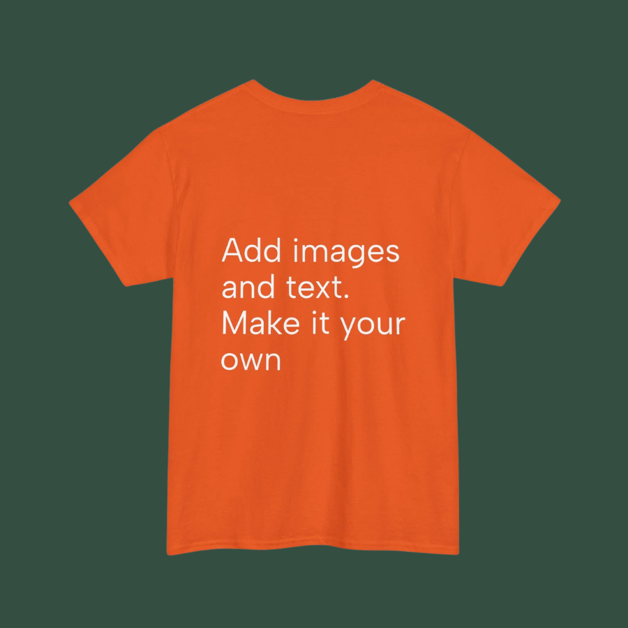 Customizable T‑Shirt – "Upload Your Designs and Watch Them Come to Life"