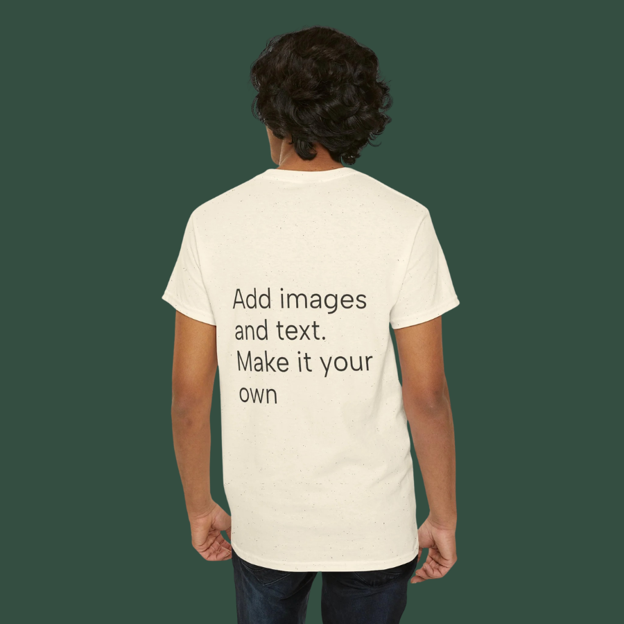 Customizable T‑Shirt – "Upload Your Designs and Watch Them Come to Life"