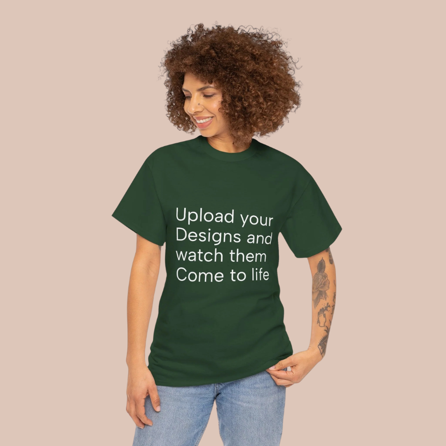 Customizable T‑Shirt – "Upload Your Designs and Watch Them Come to Life"