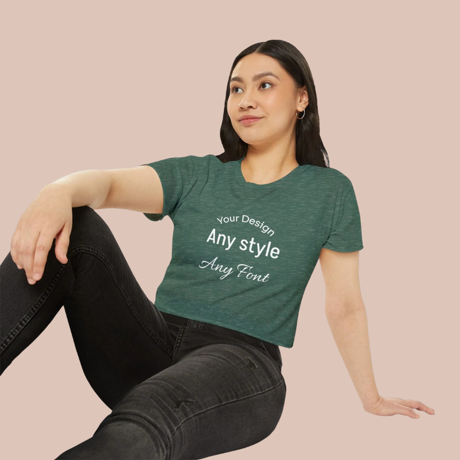 Women's Festival Crop Top — Customizable Graphic Crop Tee