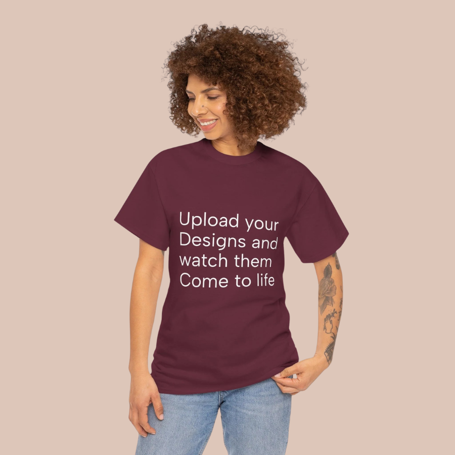 Customizable T‑Shirt – "Upload Your Designs and Watch Them Come to Life"
