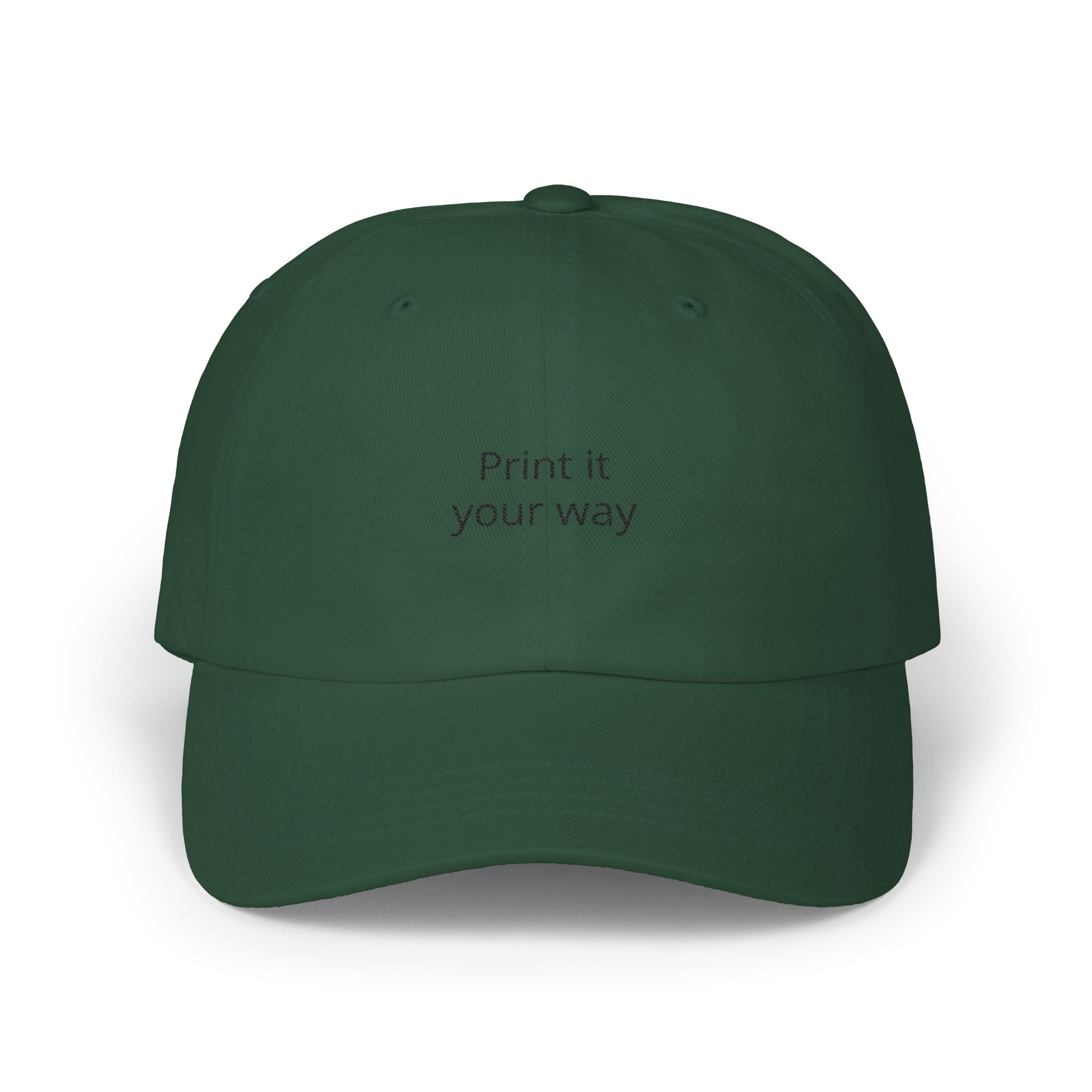 'Print it your way' Embroidered Hat