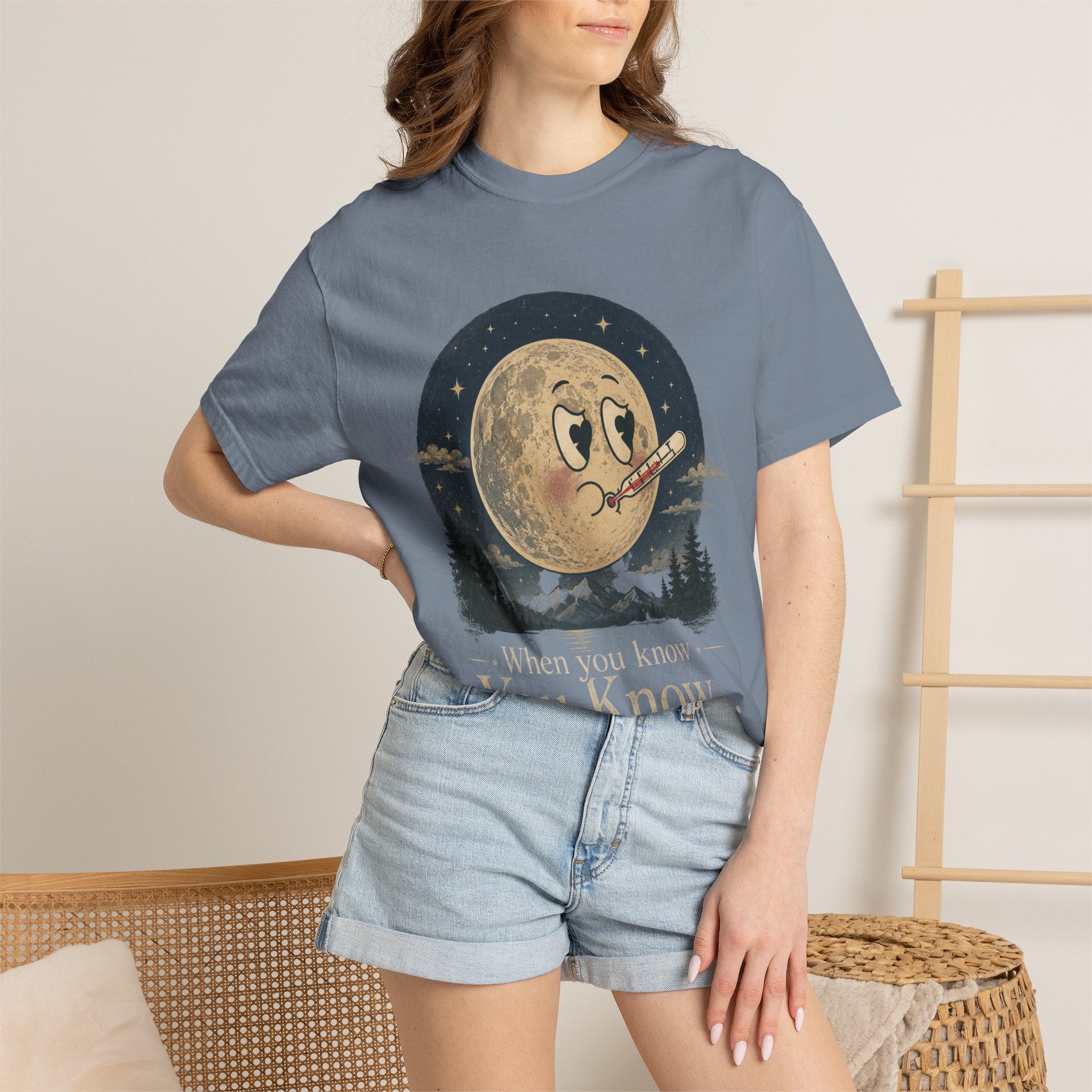 Moonlit Retro Tee — 'When You Know... You Know' Graphic T-Shirt