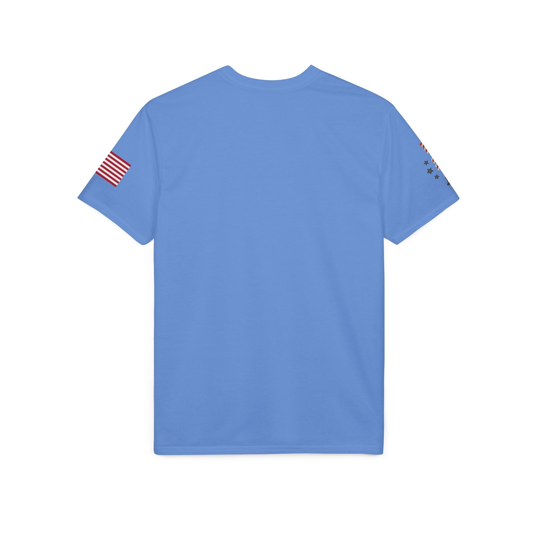 Patriotic T-Shirt — "Land of the Free, Home of the Brave" USA Flag Tee