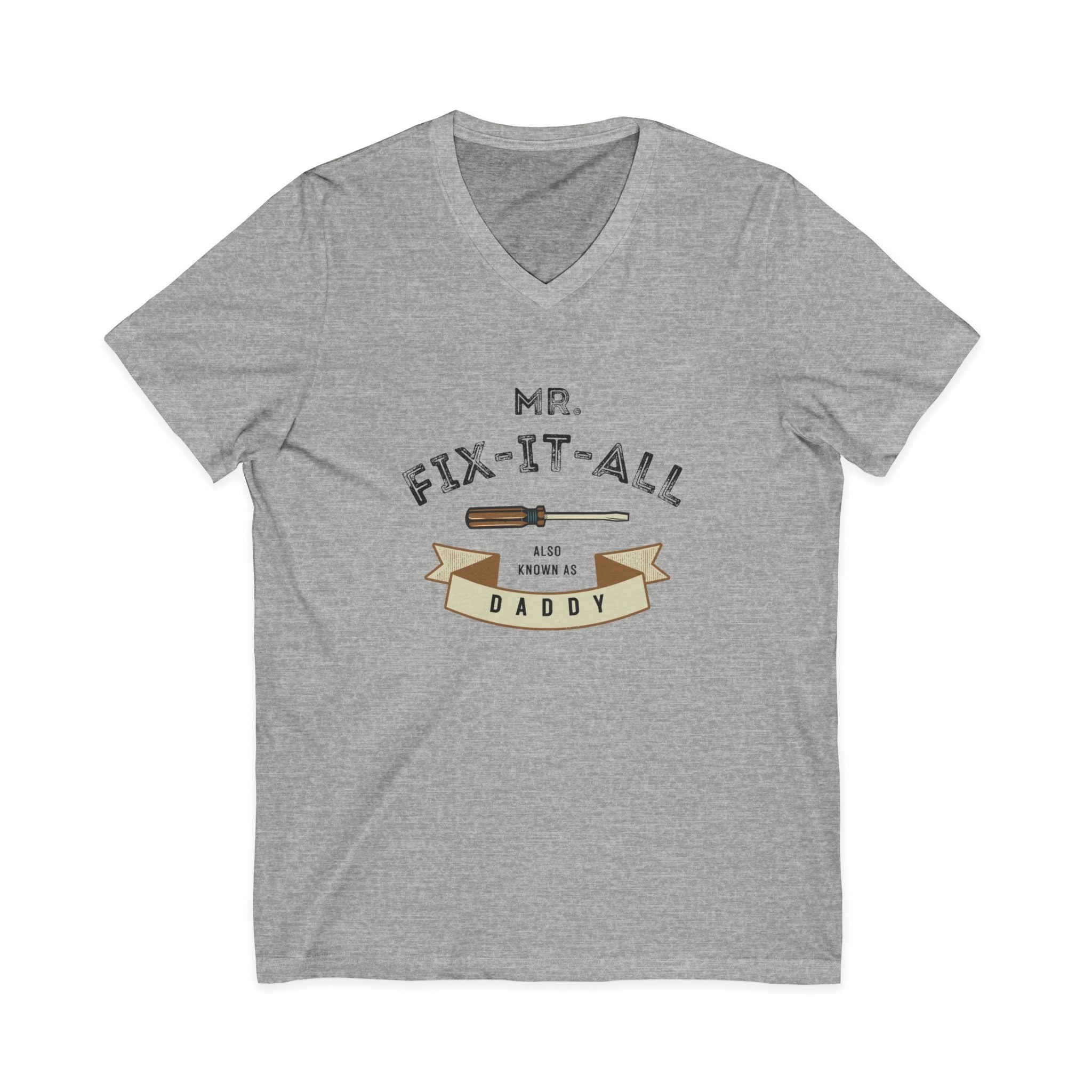 Mr. Fix-It-All Daddy V-Neck Tee — Father’s Day Handy Dad Gift