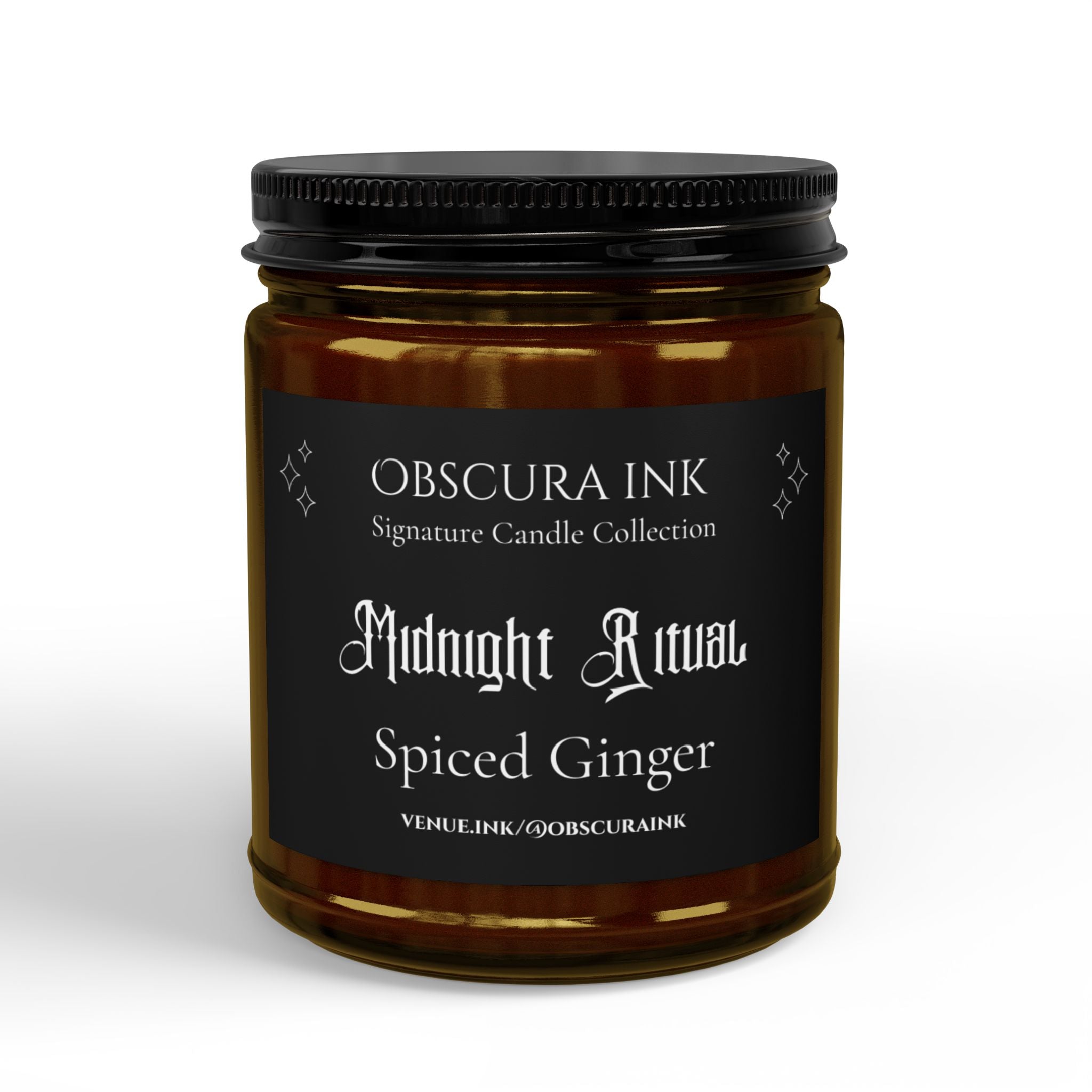 Midnight Ritual — Obscura Ink Candle — Spiced Ginger